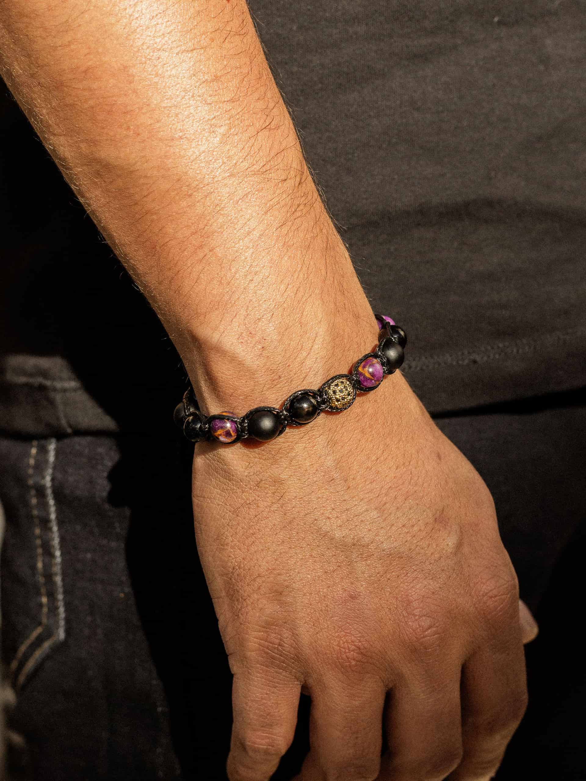 Brazalete Broncita Onyx 8mm - miniatura 3