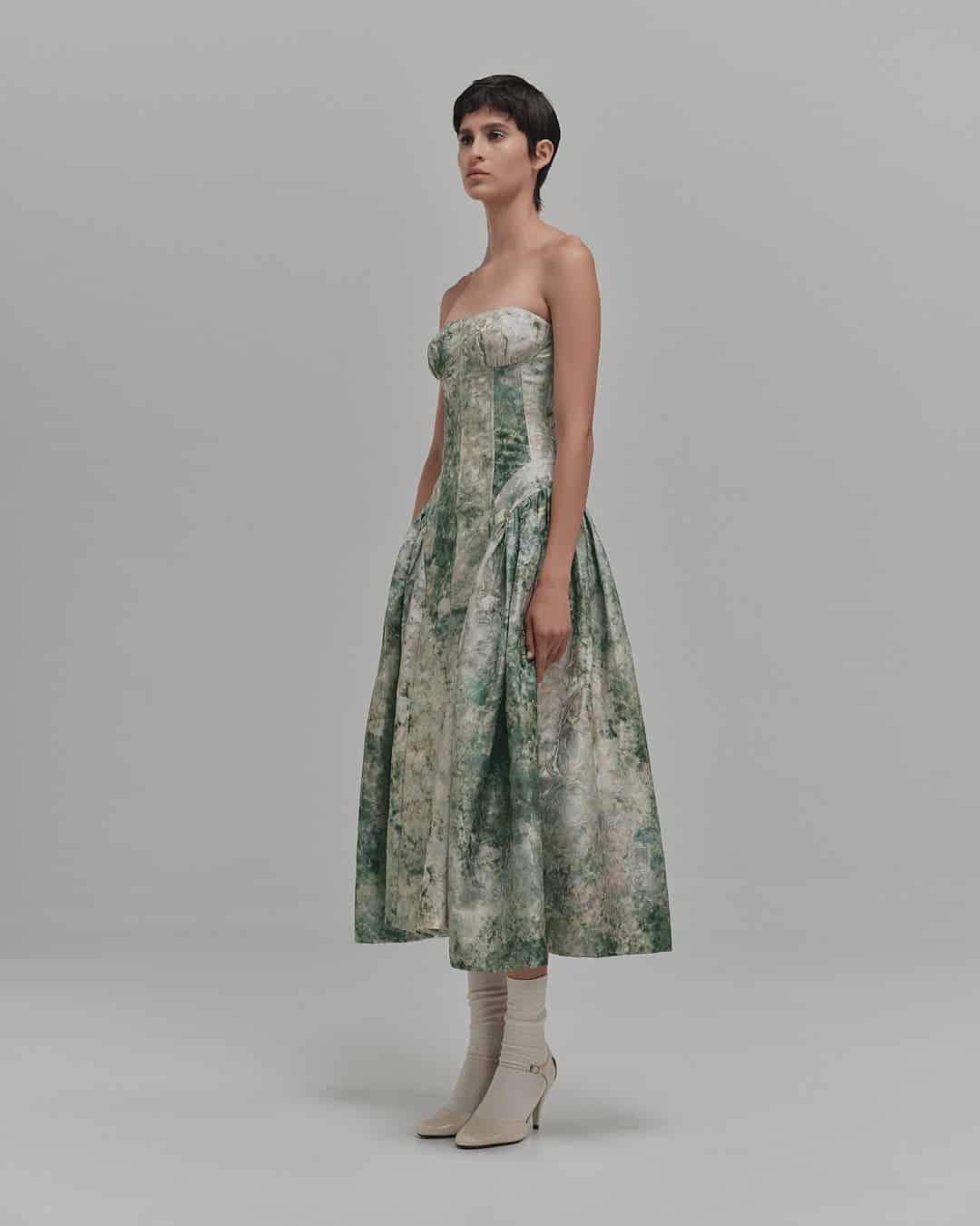 "BEGONIA" MIDI DRESS - miniatura 3