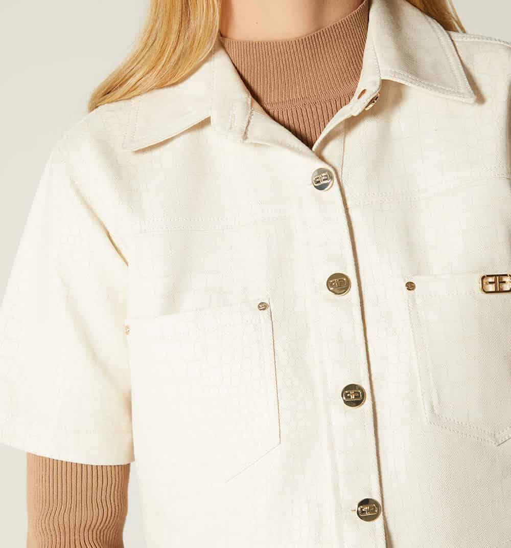 Blusa boxy croco - miniatura 3