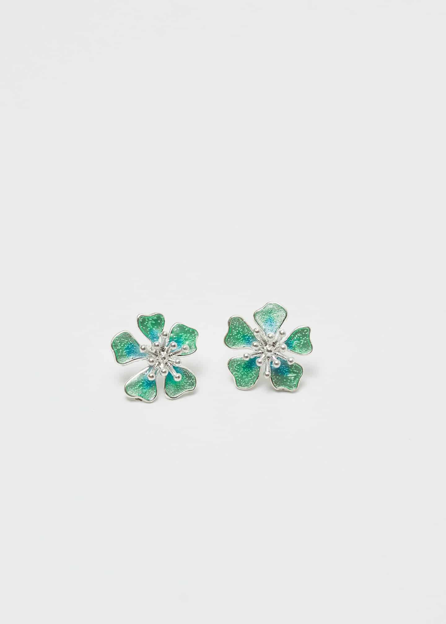 Aretes aurora mini verde - miniatura 1