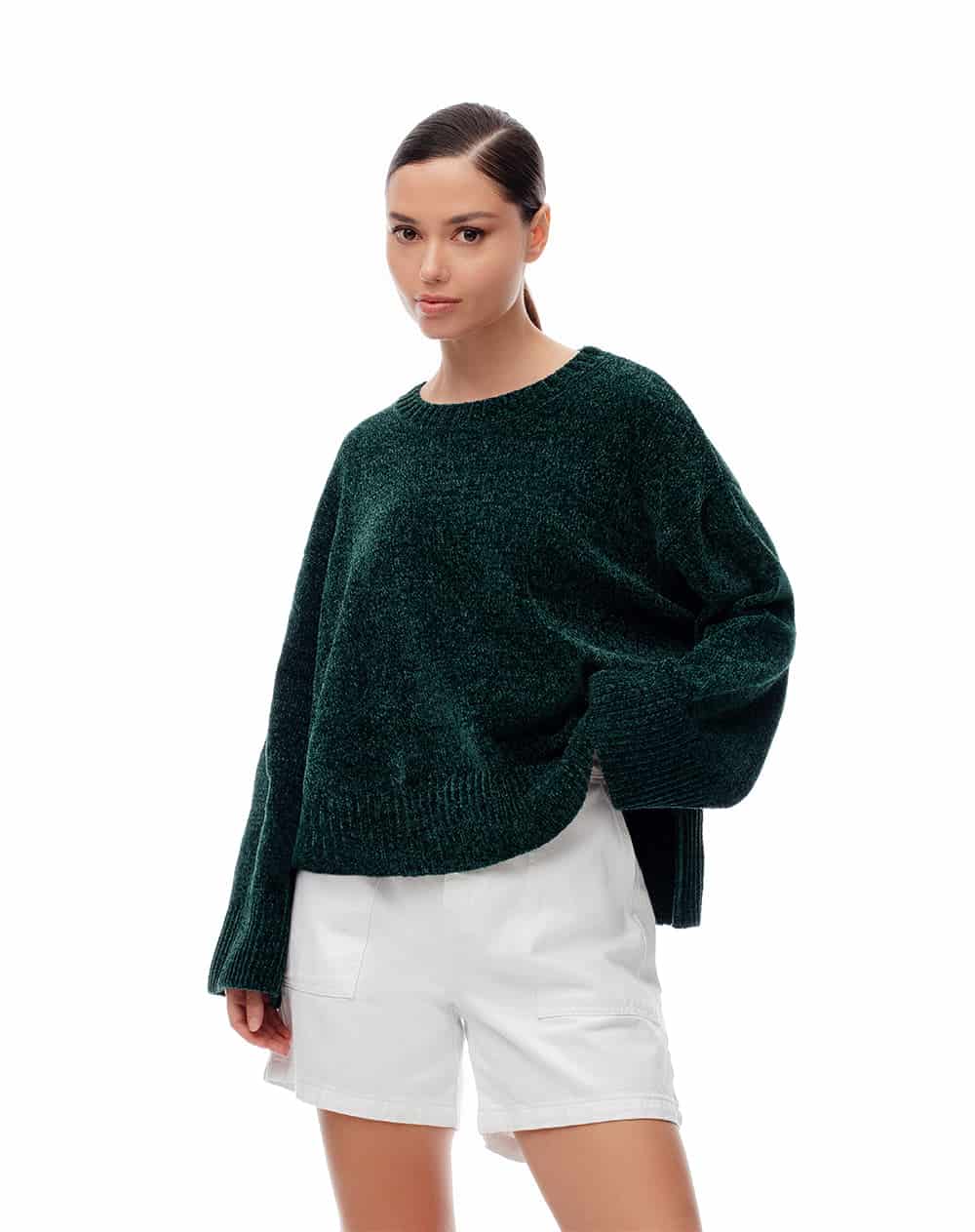Suéter oversize verde mujer - miniatura 2