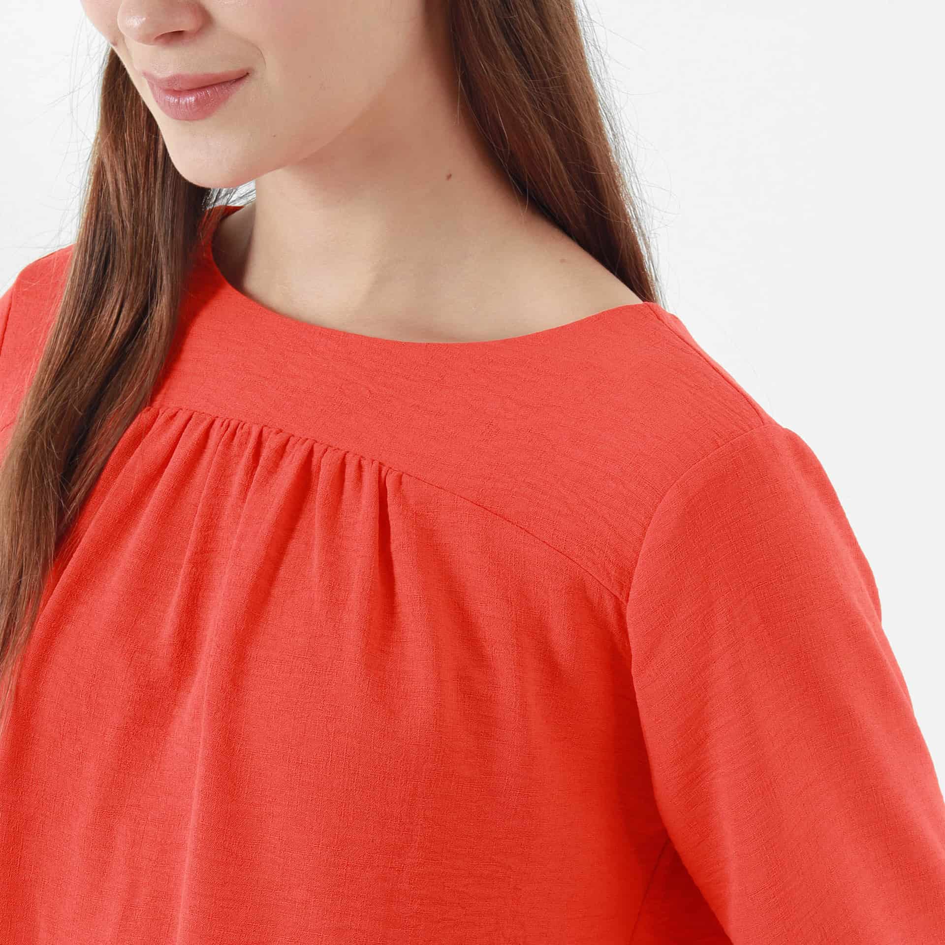 Blusa Cuello Redondo Manga 3Cuartos - miniatura 4