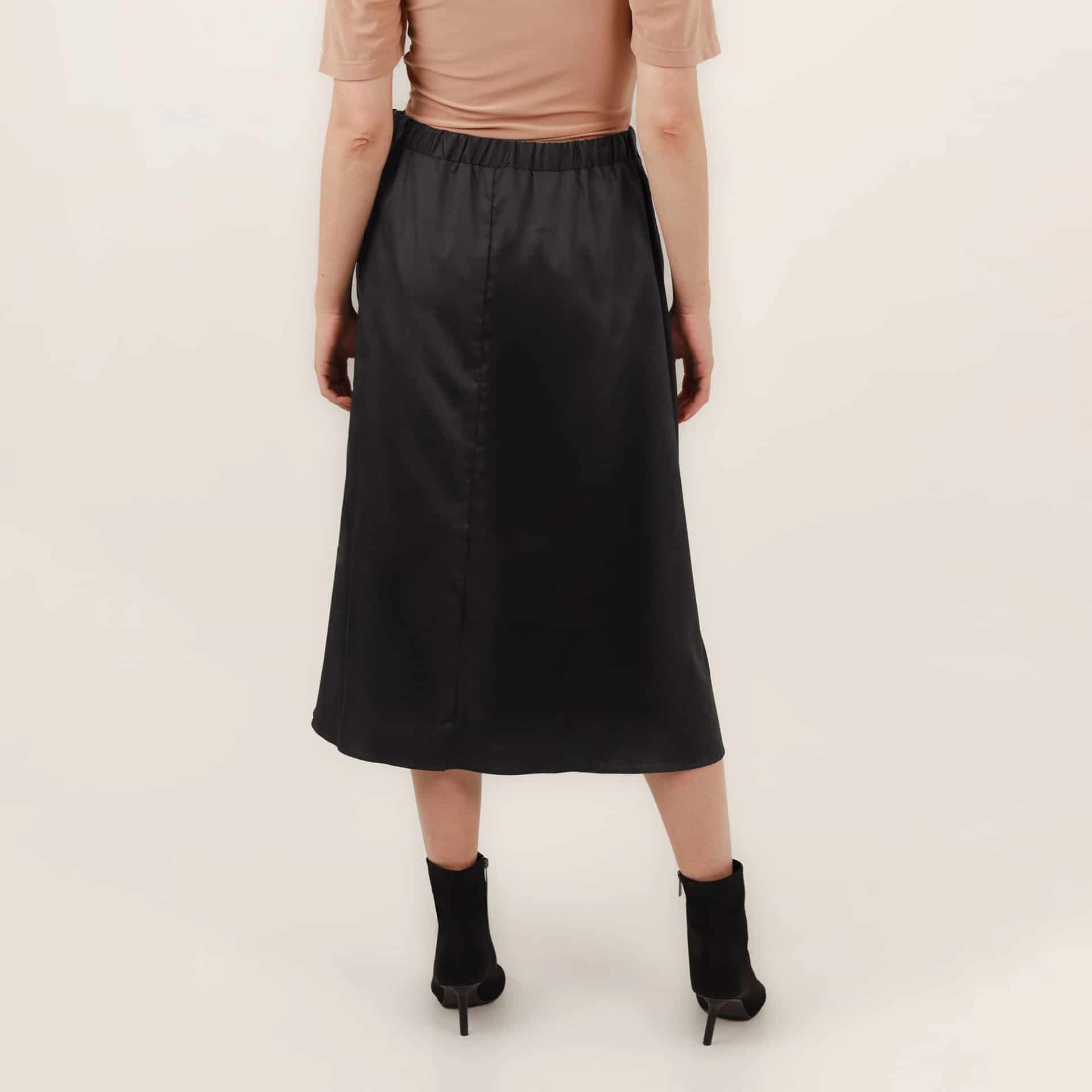Falda midi evasé con lazo - miniatura 10