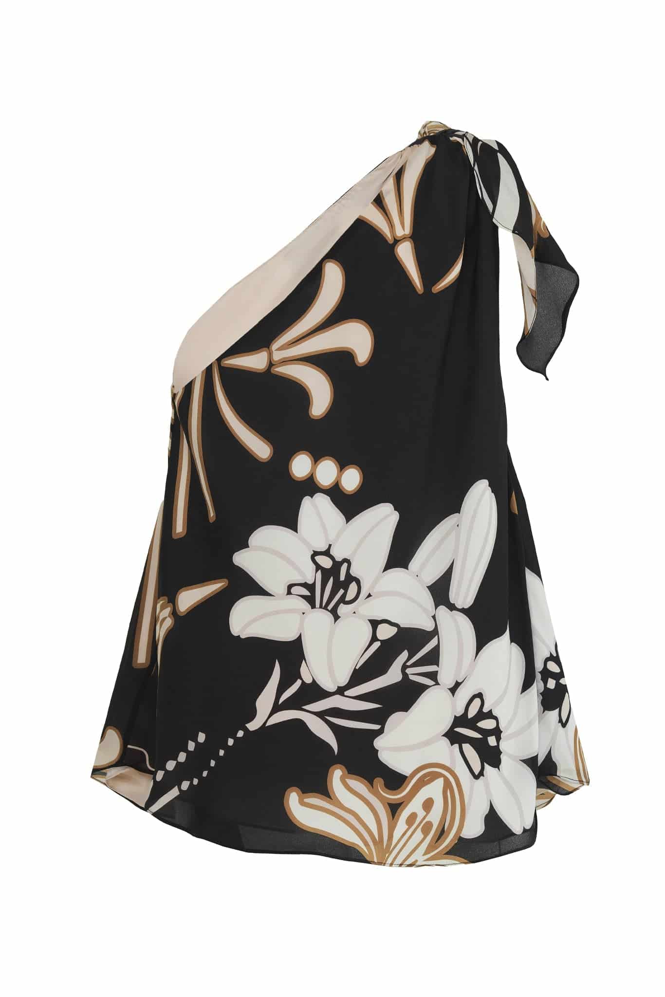 Myanmar Crepe Chine Top / Black - miniatura 3