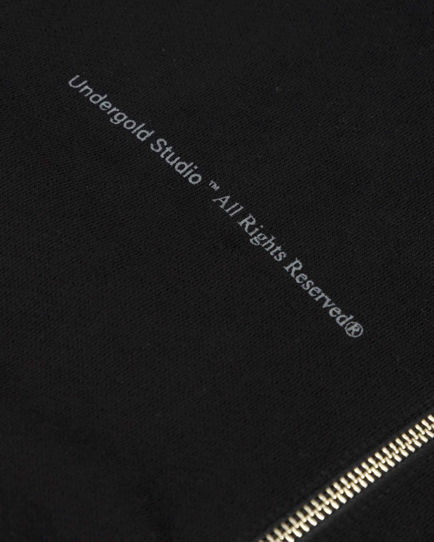 W Spring Unity Zip Up Slim Fit Crewneck Black - miniatura 6