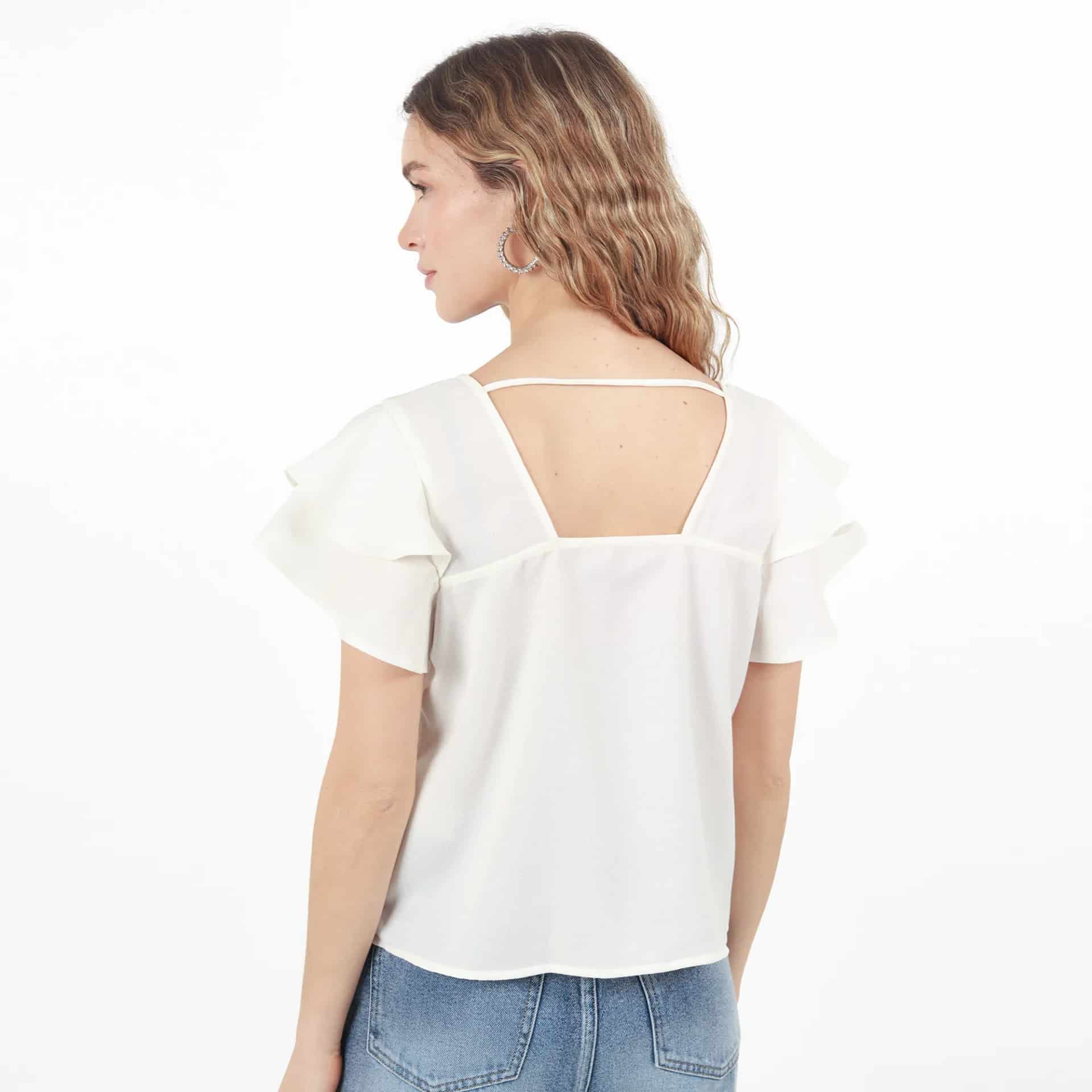 Blusa Cuello U Manga Bolero - miniatura 39