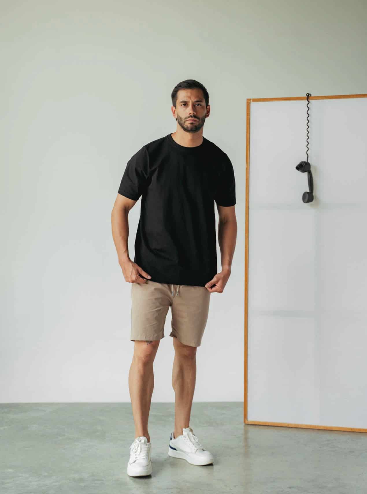 Camiseta Hombre Regular Fit - Negra - miniatura 2