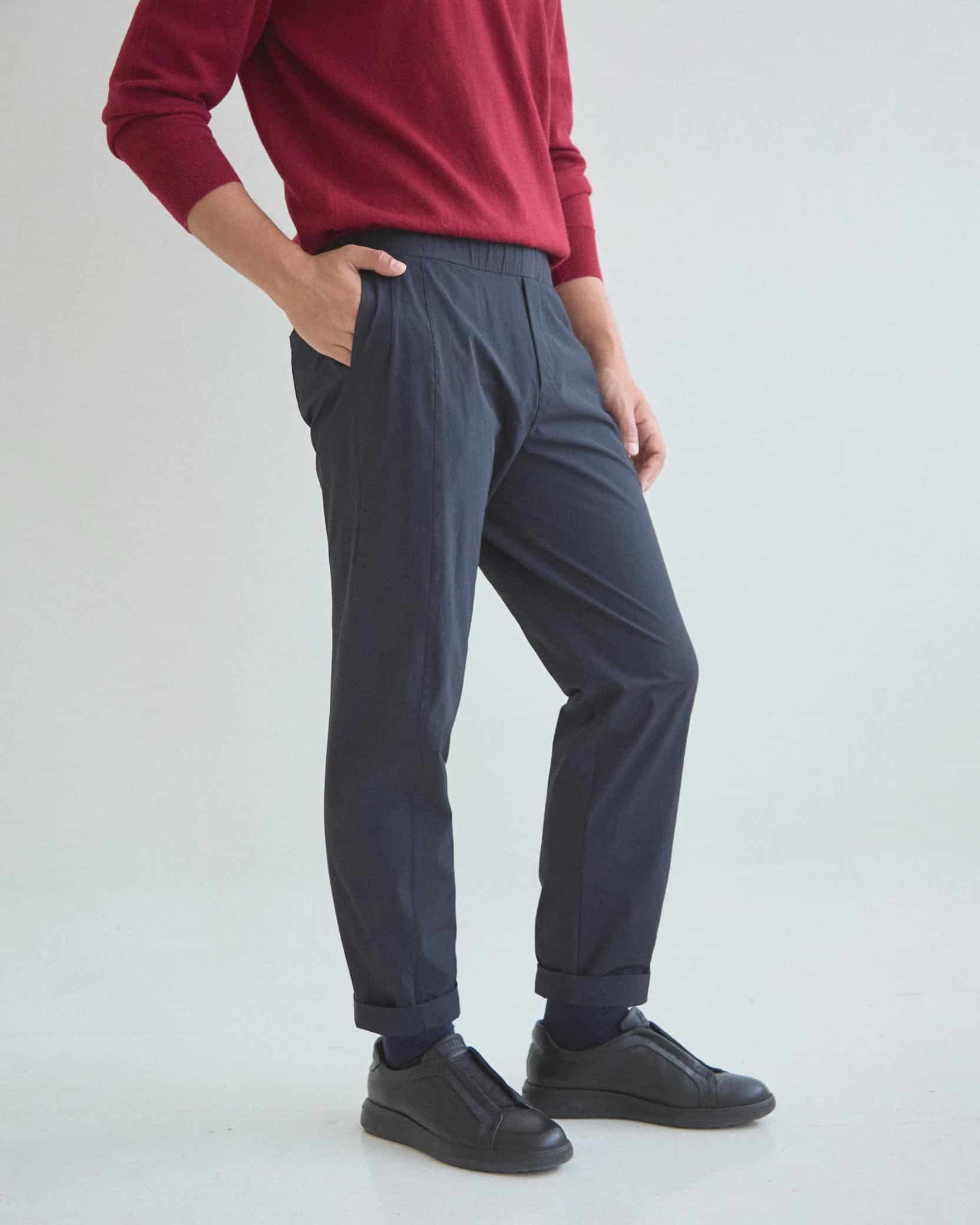 Pantalón Tech Ultra-Ligero Azul Oscuro VERANIEGO MAS - miniatura 1