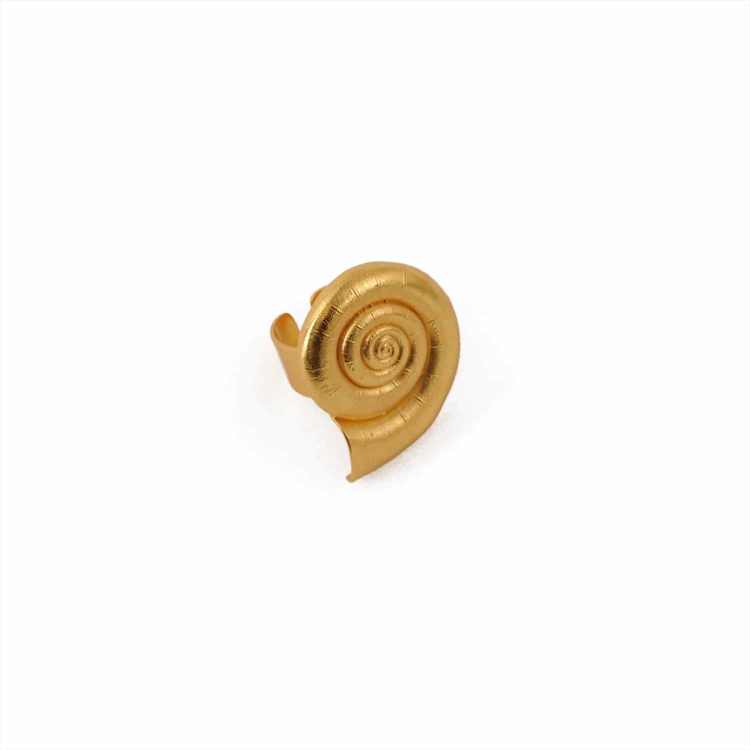 Anillo caracol Refugio dorado - miniatura 1