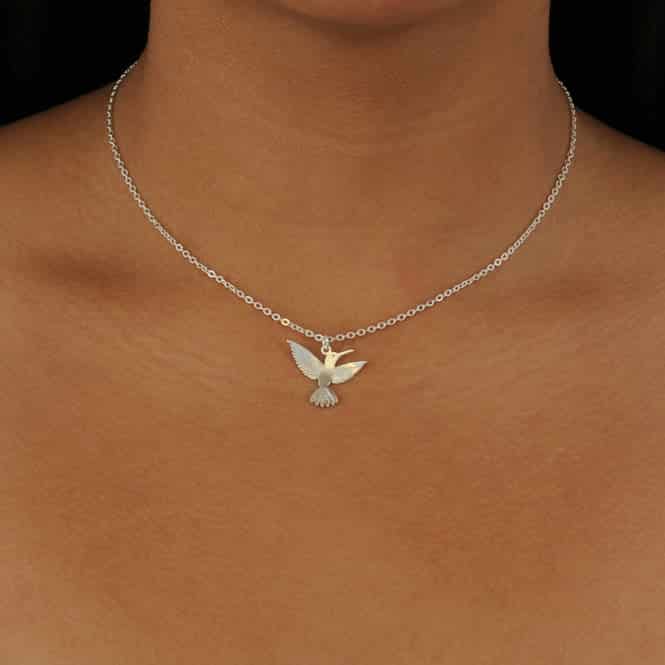 Cadena Colibri en Vuelo Alas del Alma - miniatura 4