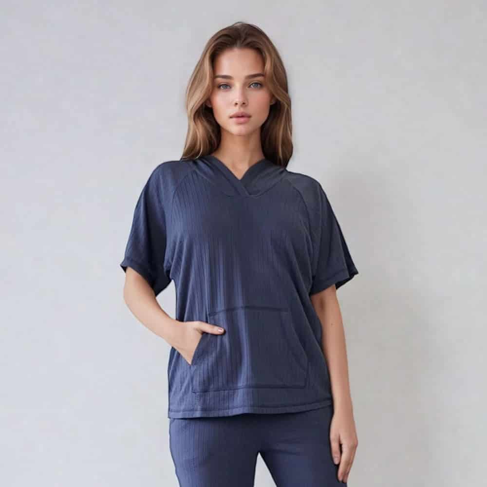Camiseta Manga Corta con Capucha Algodón Peruano Yma - miniatura 1