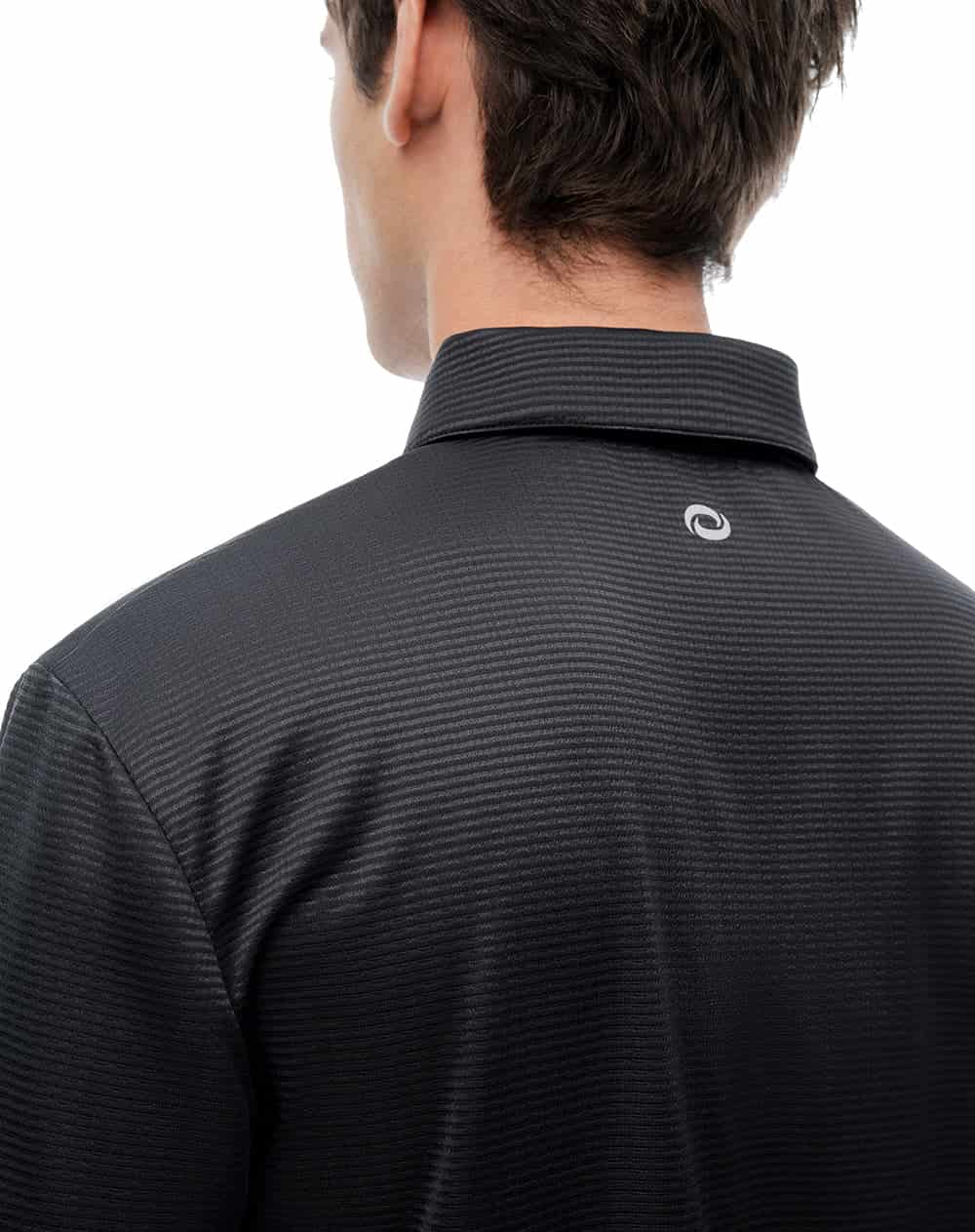 Polo deportiva secado rápido negro hombre - miniatura 4