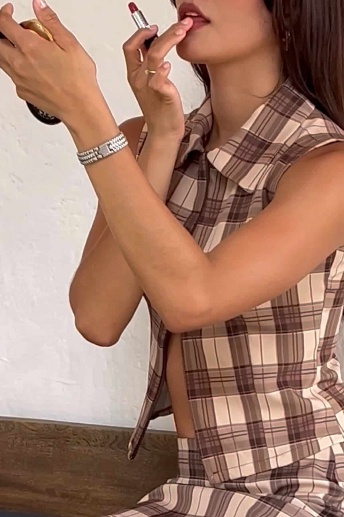 Zip Top in 90’s Plaid - miniatura 3