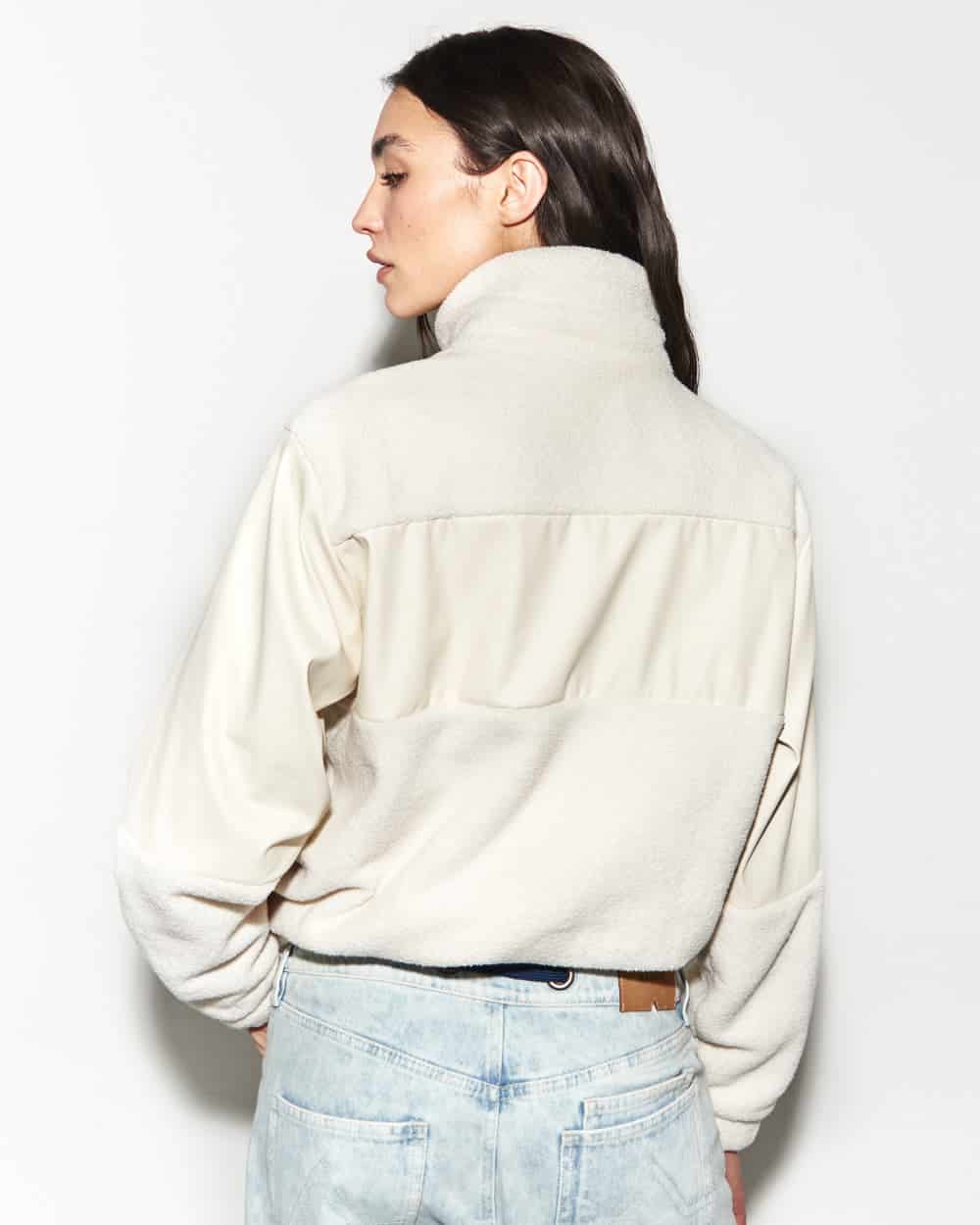 CREAM POLAR JACKET - miniatura 4