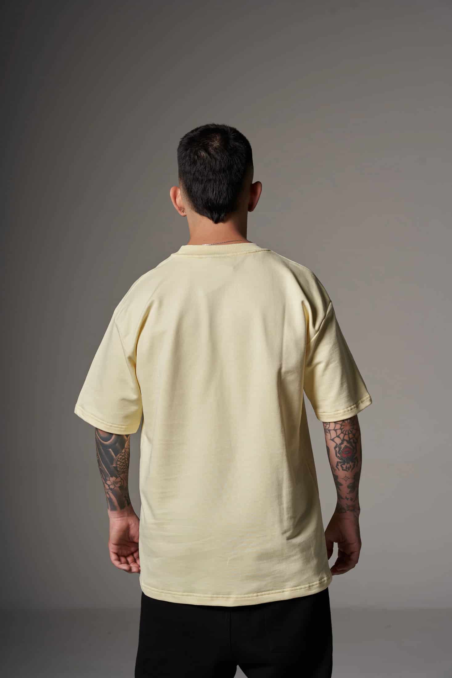 CAMISETA 300 GRAMOS 100% ALGODÓN AMARILLA - miniatura 3