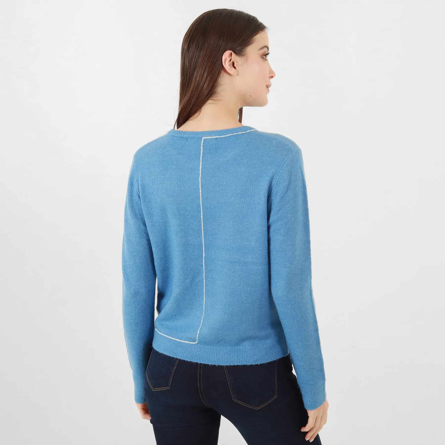 Sweater Cuello Redondo Manga Larga - miniatura 5