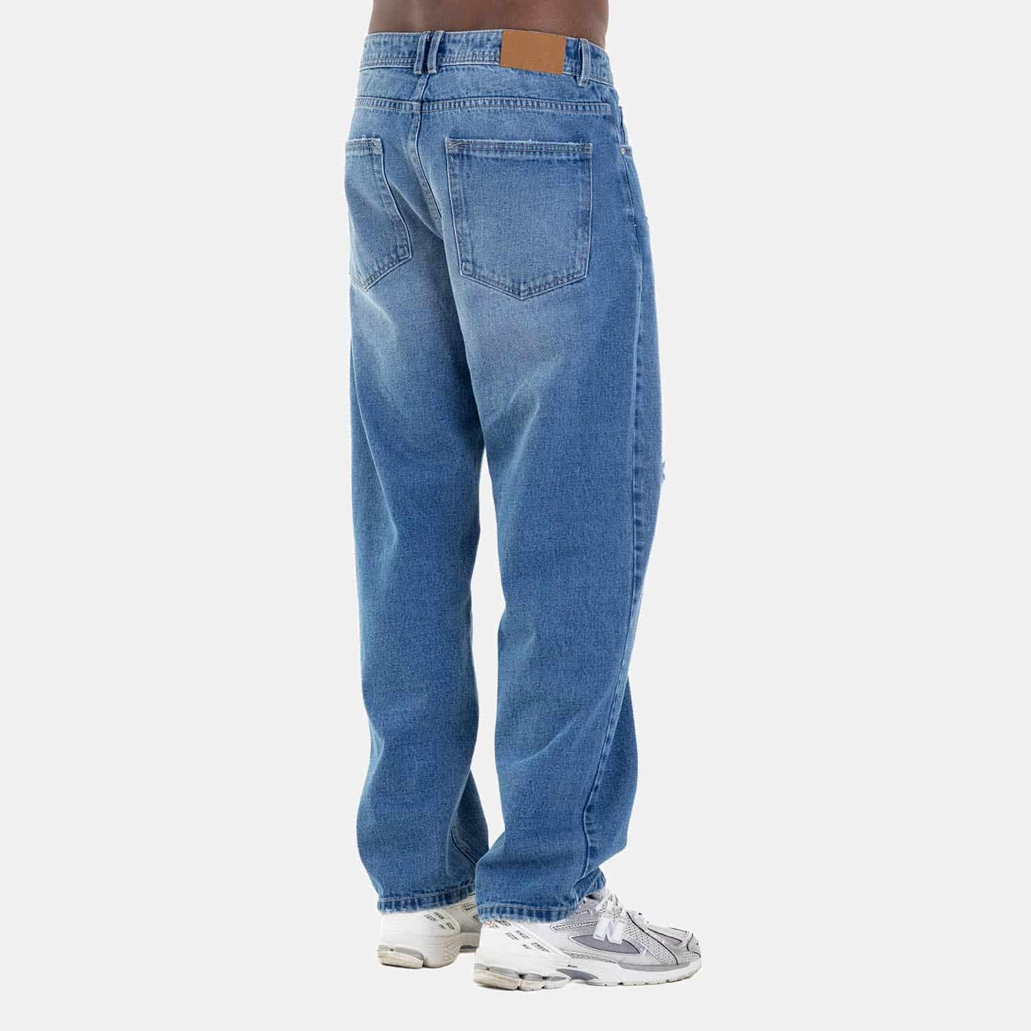 Clean Relaxed Fit Jeans Mid Blue - miniatura 13