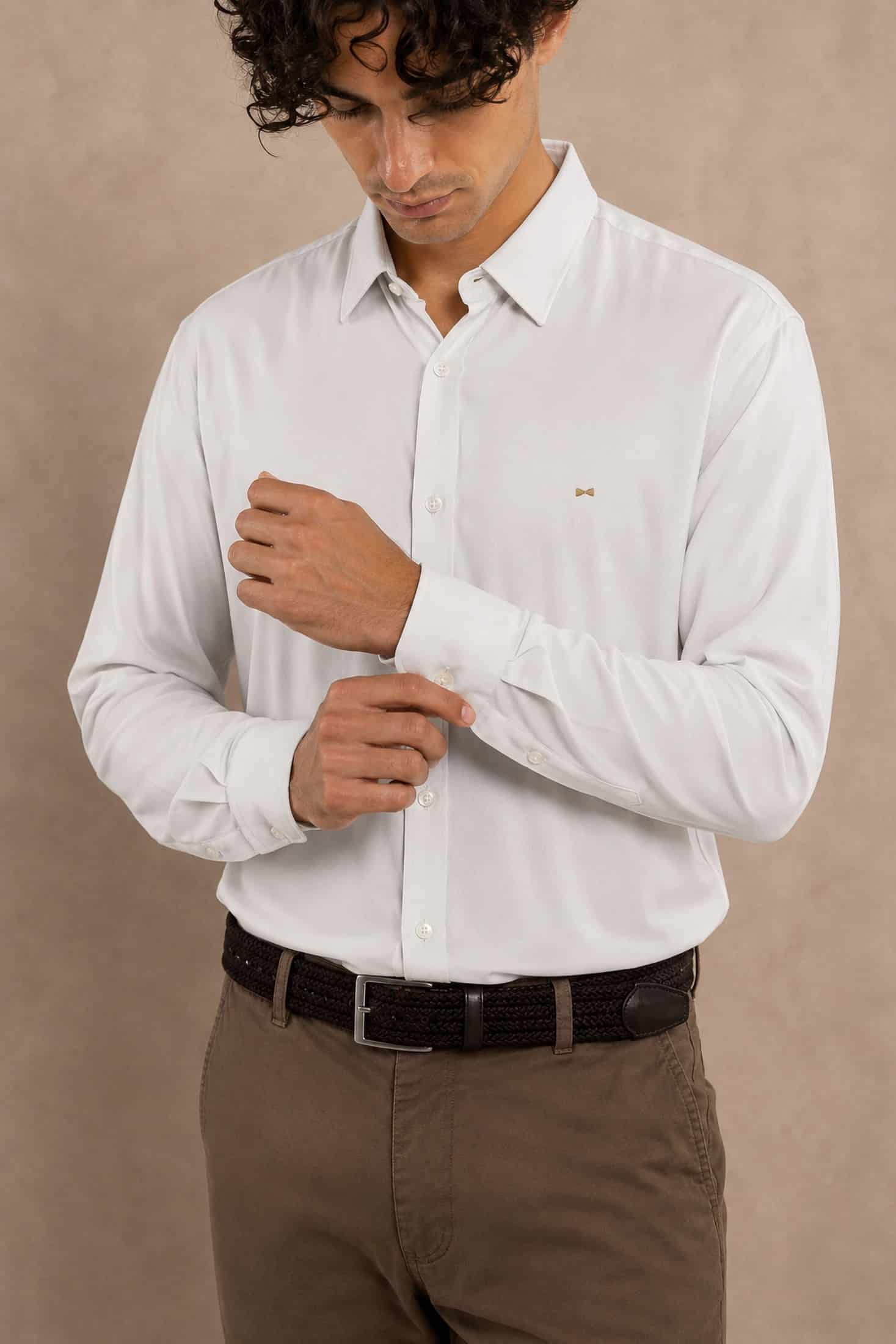 Camisa Performance Oxford Blanca - miniatura 3