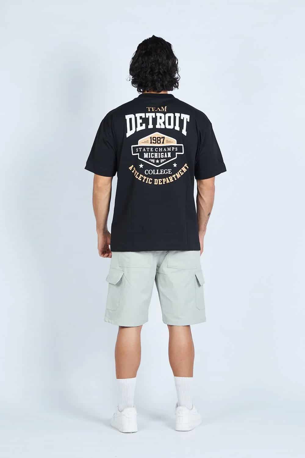 Camiseta oversize DETROIT NEGRO | DROP 03 | - miniatura 5