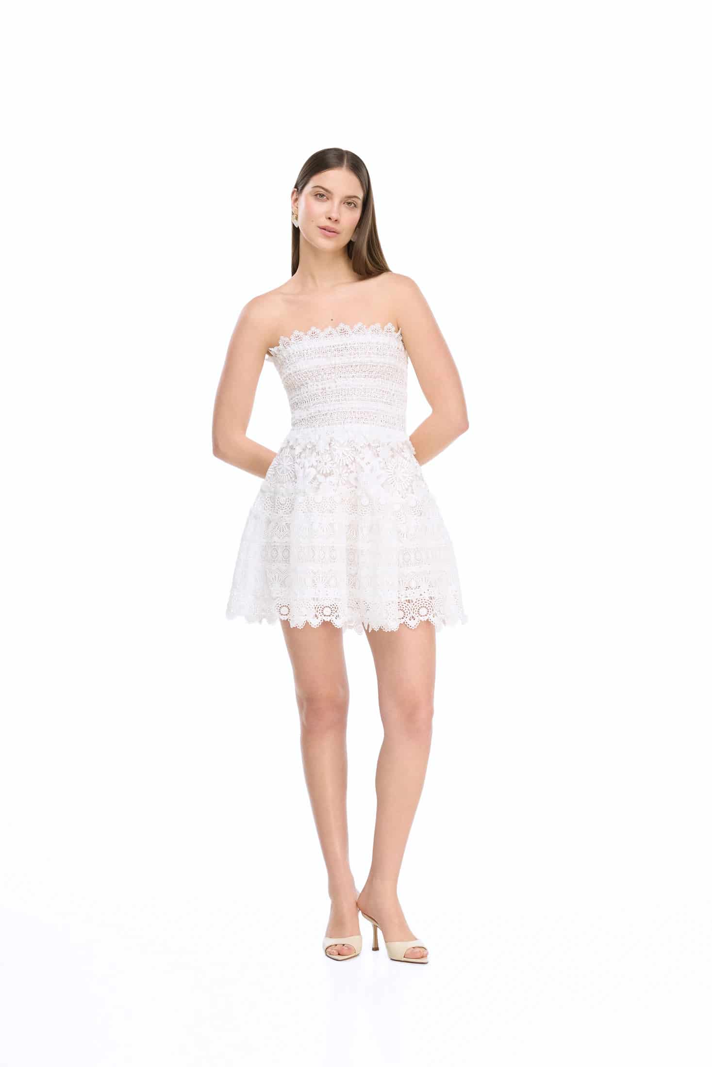 VALLARTA MINI DRESS WHITE - miniatura 1