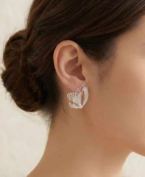 Maxi Aretes Petalos en filigrana - miniatura 1