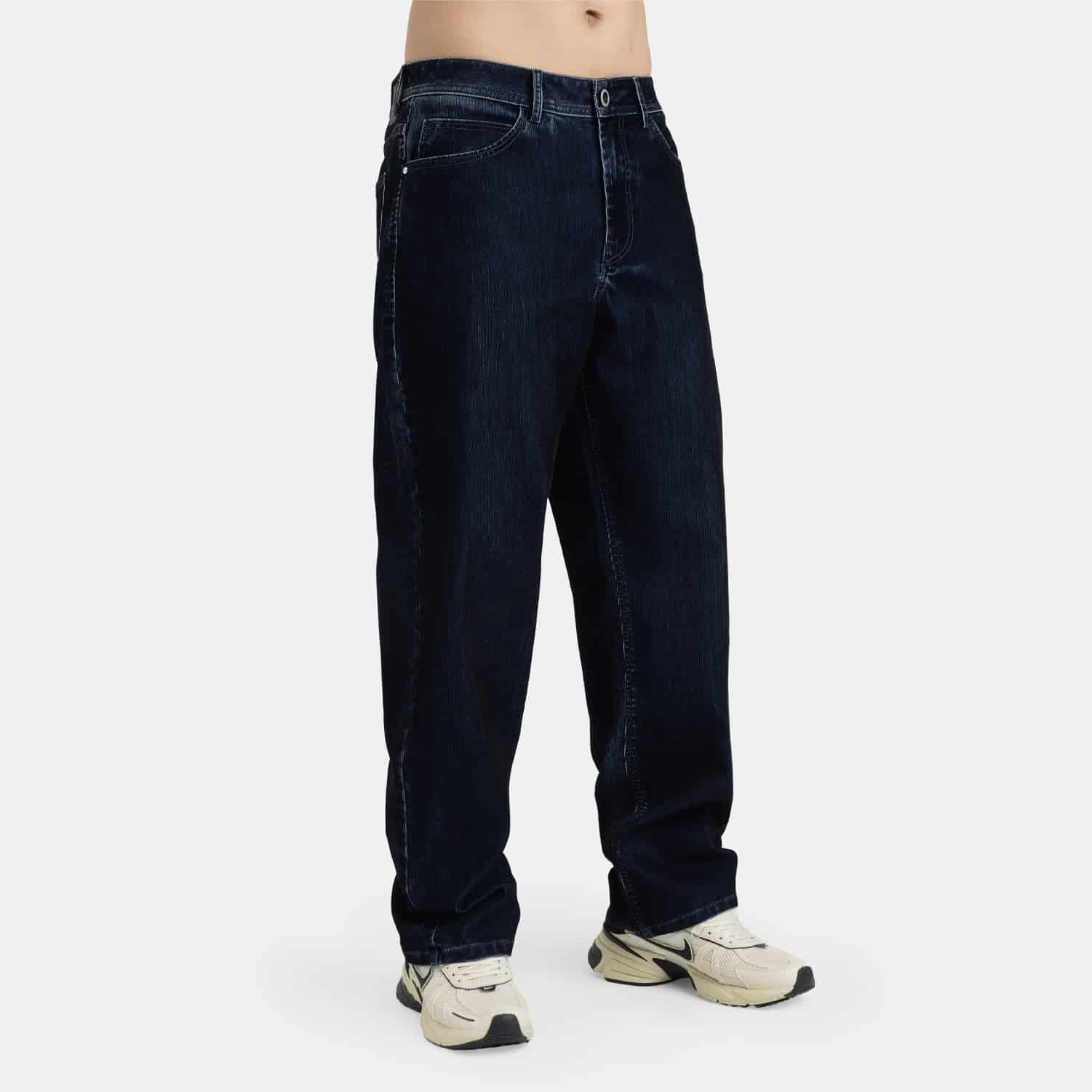 Corduroy Touch Denim Relaxed Fit Azul Oscuro - miniatura 5