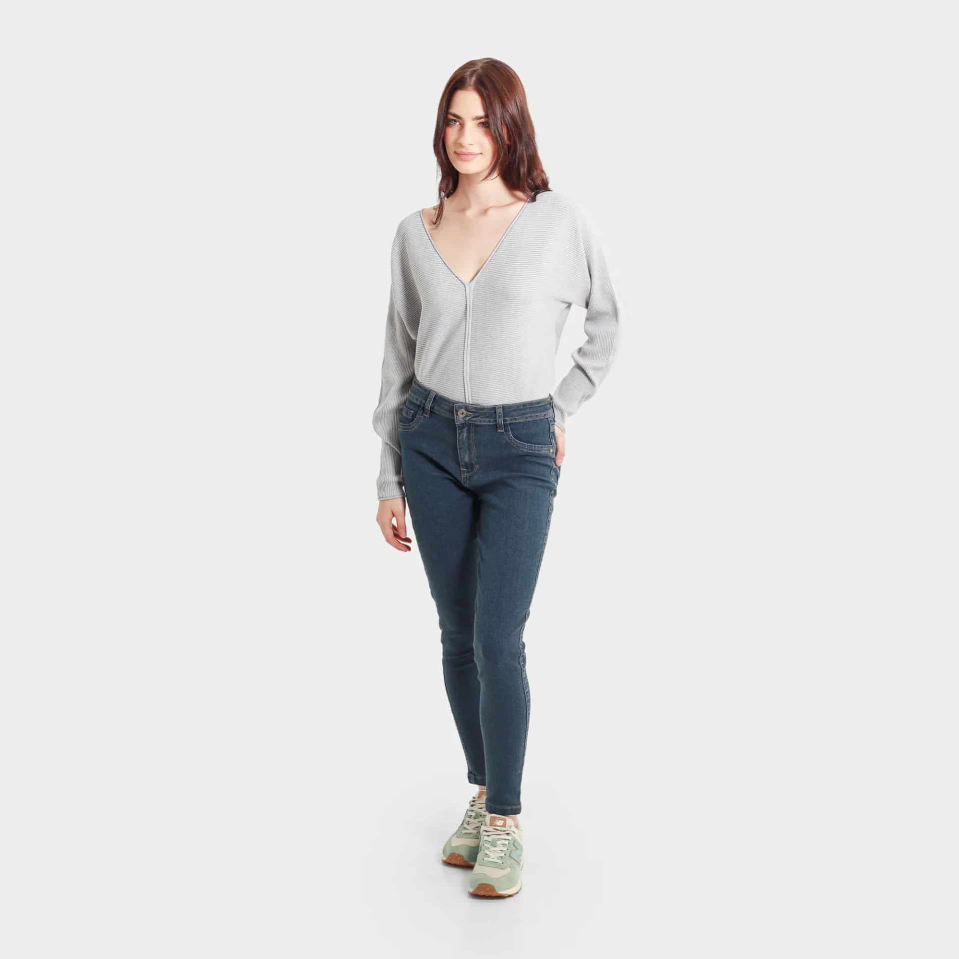Jean Tiro Medio Bota Skinny - miniatura 4