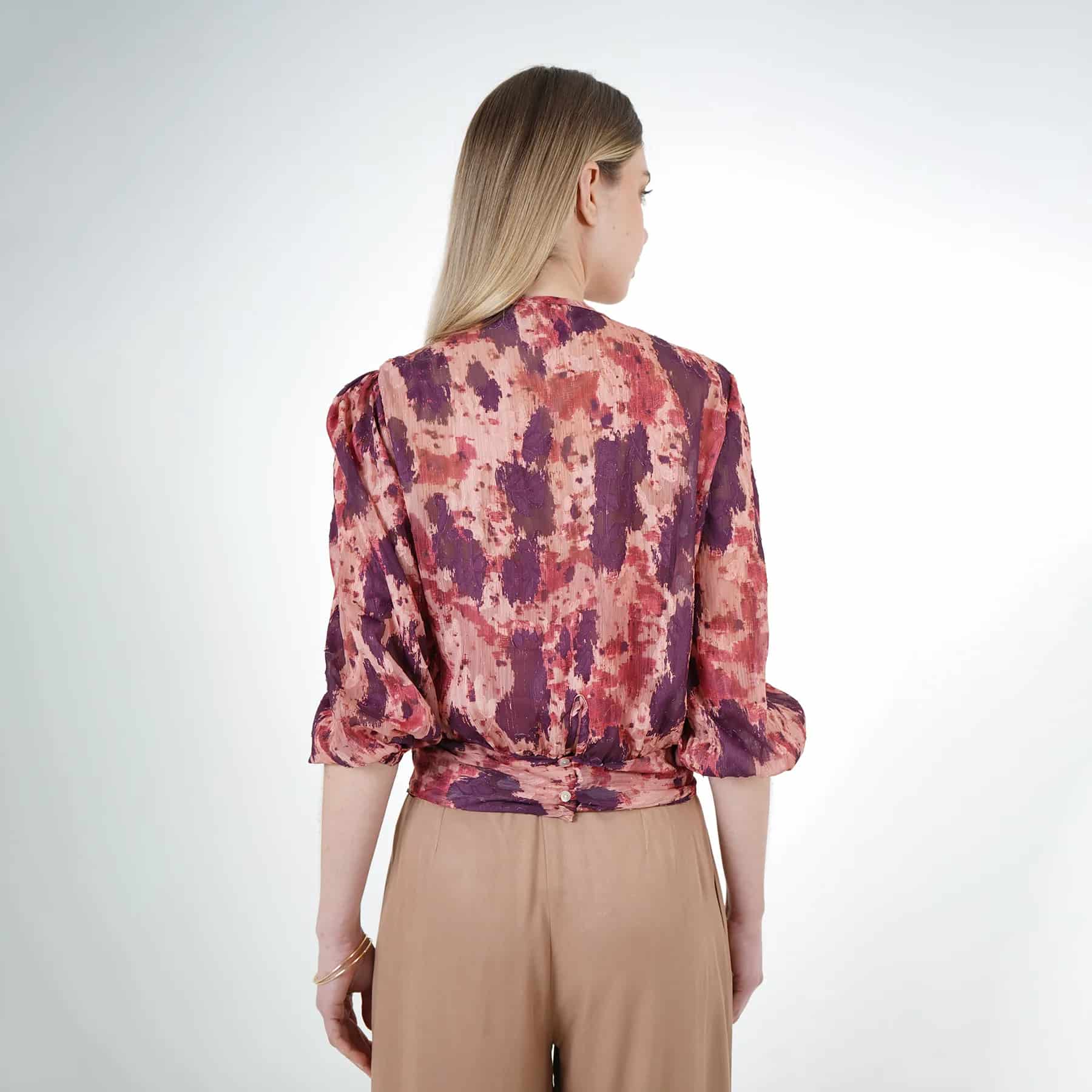 Blusa Cuello Redondo Manga Larga - miniatura 2