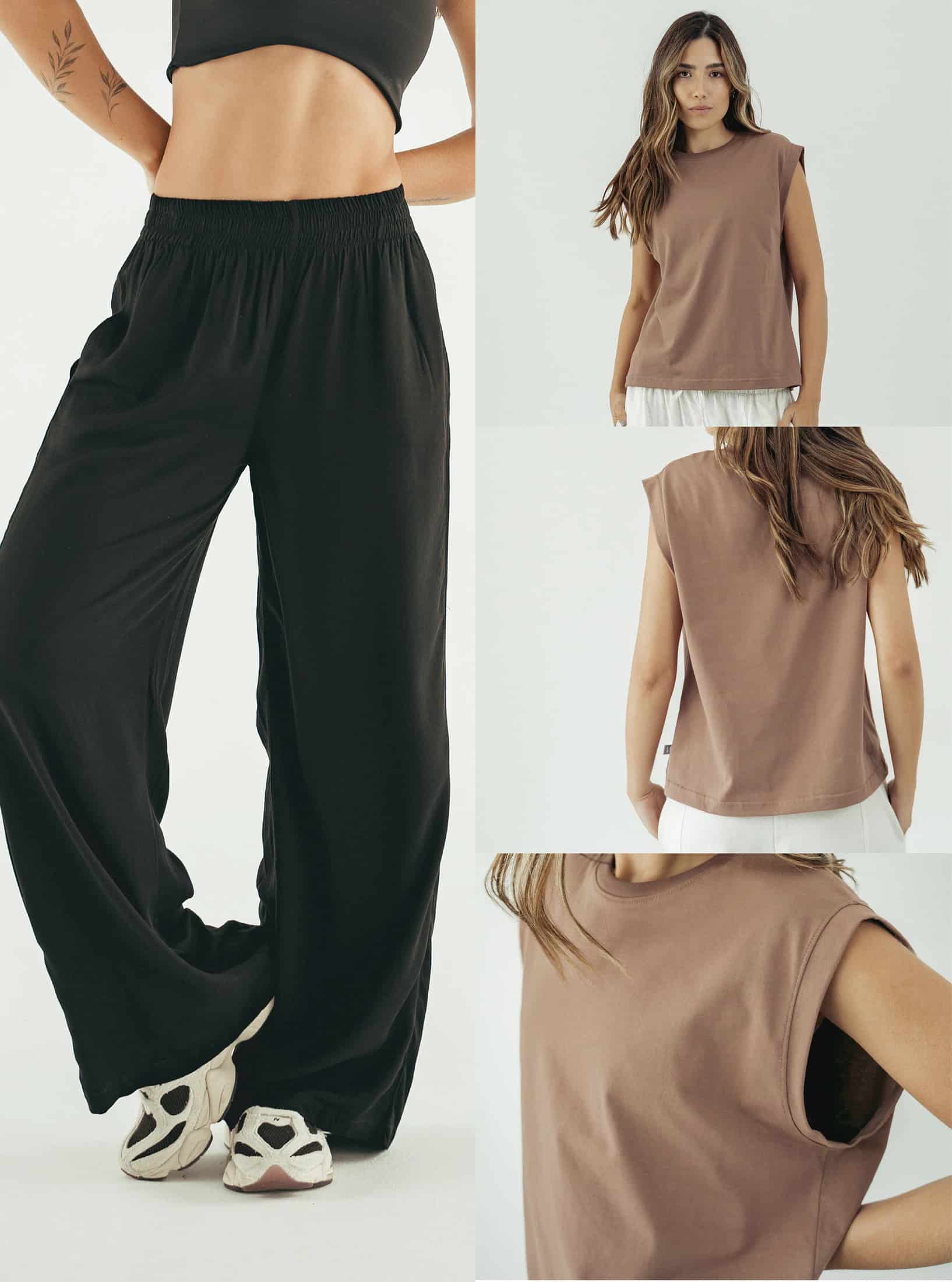 Pack Palazzo Black + Muscle Tee - miniatura 3