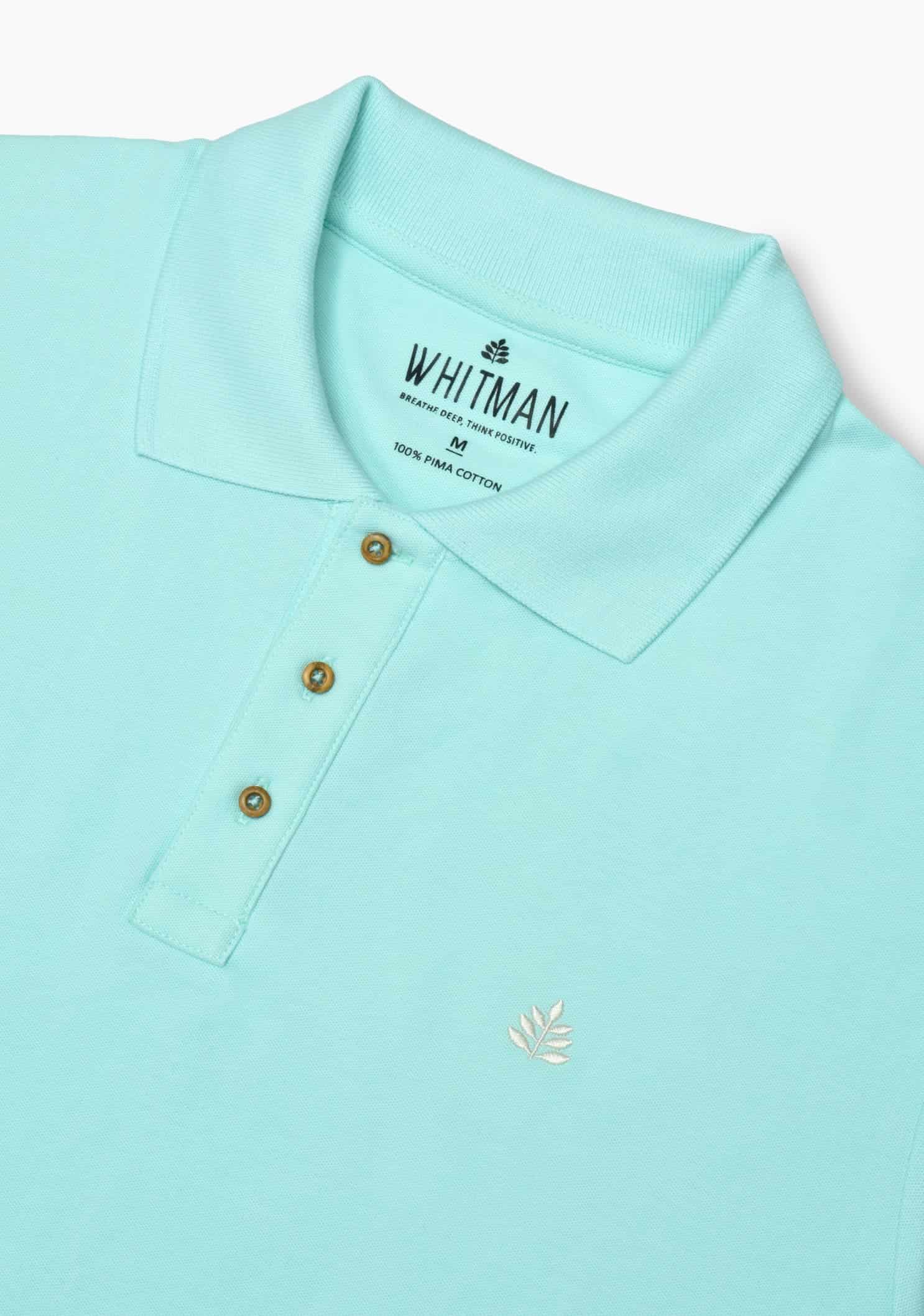 Camiseta Tipo Polo Verde Claro L-Mar - miniatura 3