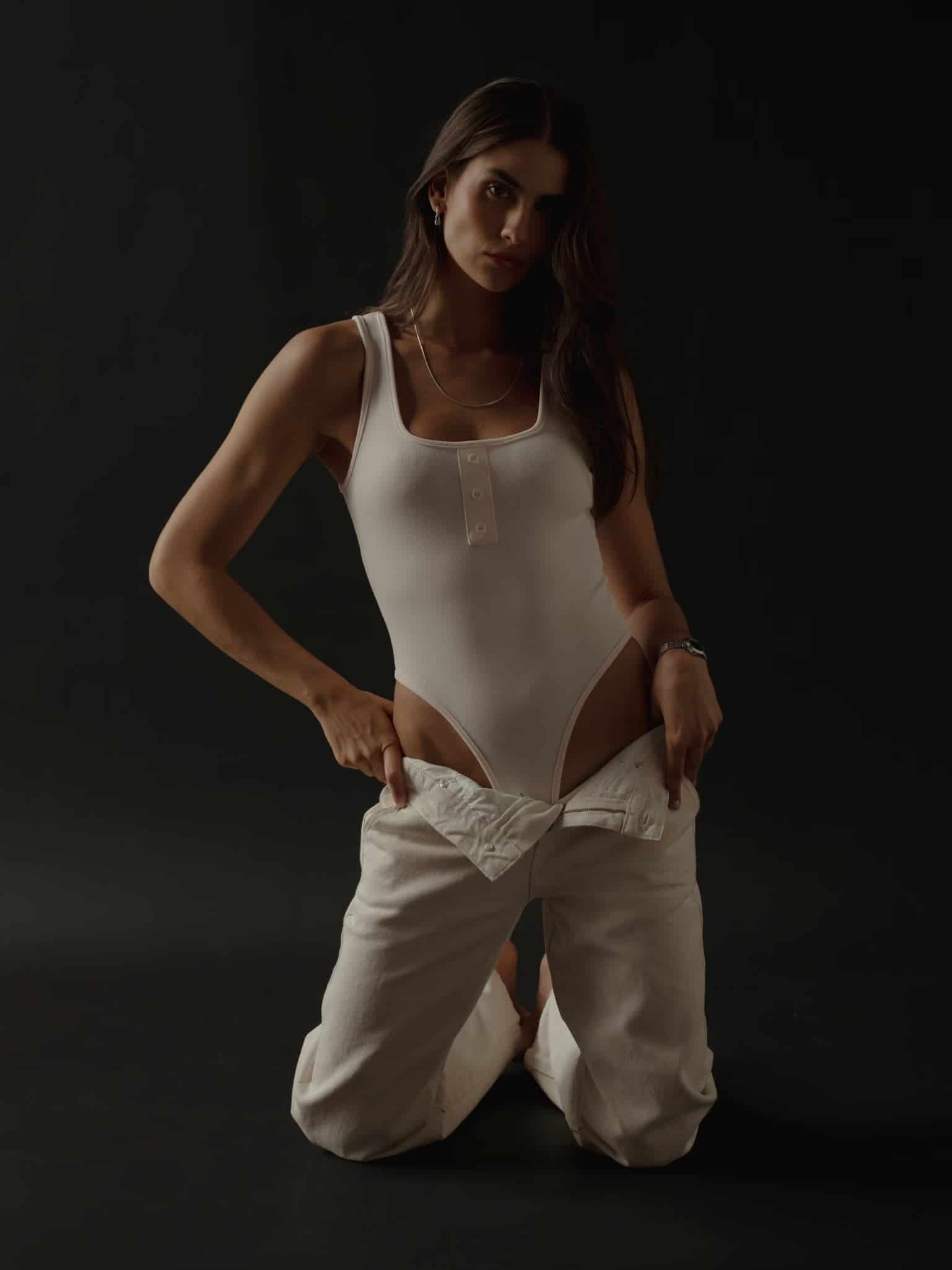 HALF BUTTON BODY - SOFT WHITE - miniatura 11