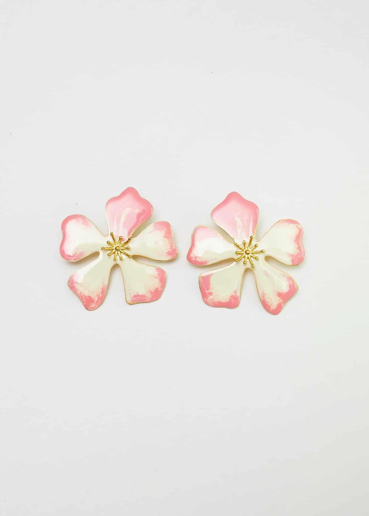 Aretes Aurora Maxi rosa swirl - miniatura 1
