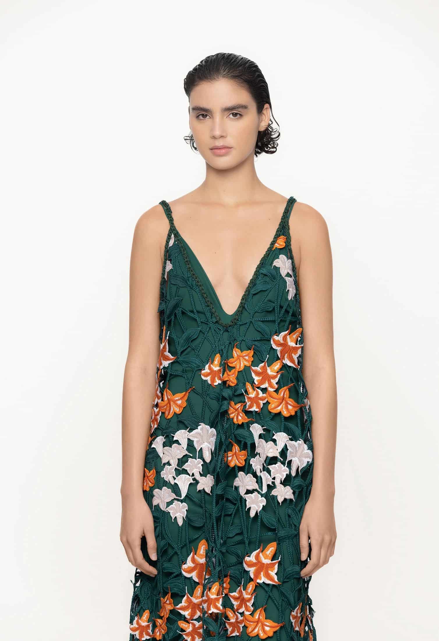 Hierbaluisa Sabanero Nocturno Crochet Maxi Dress - miniatura 3
