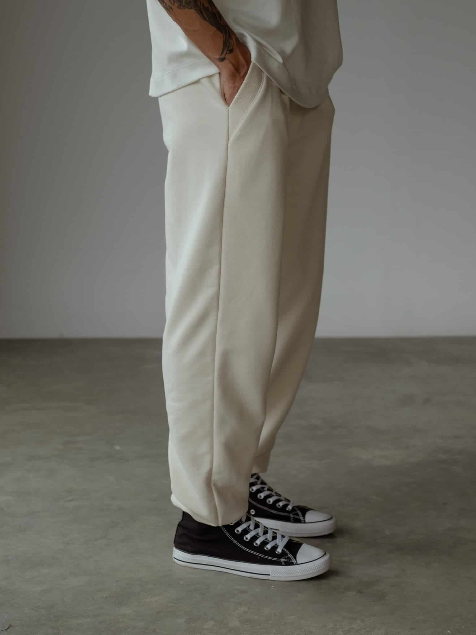 MEN MINIMAL JOGGER - CREAMY - miniatura 22