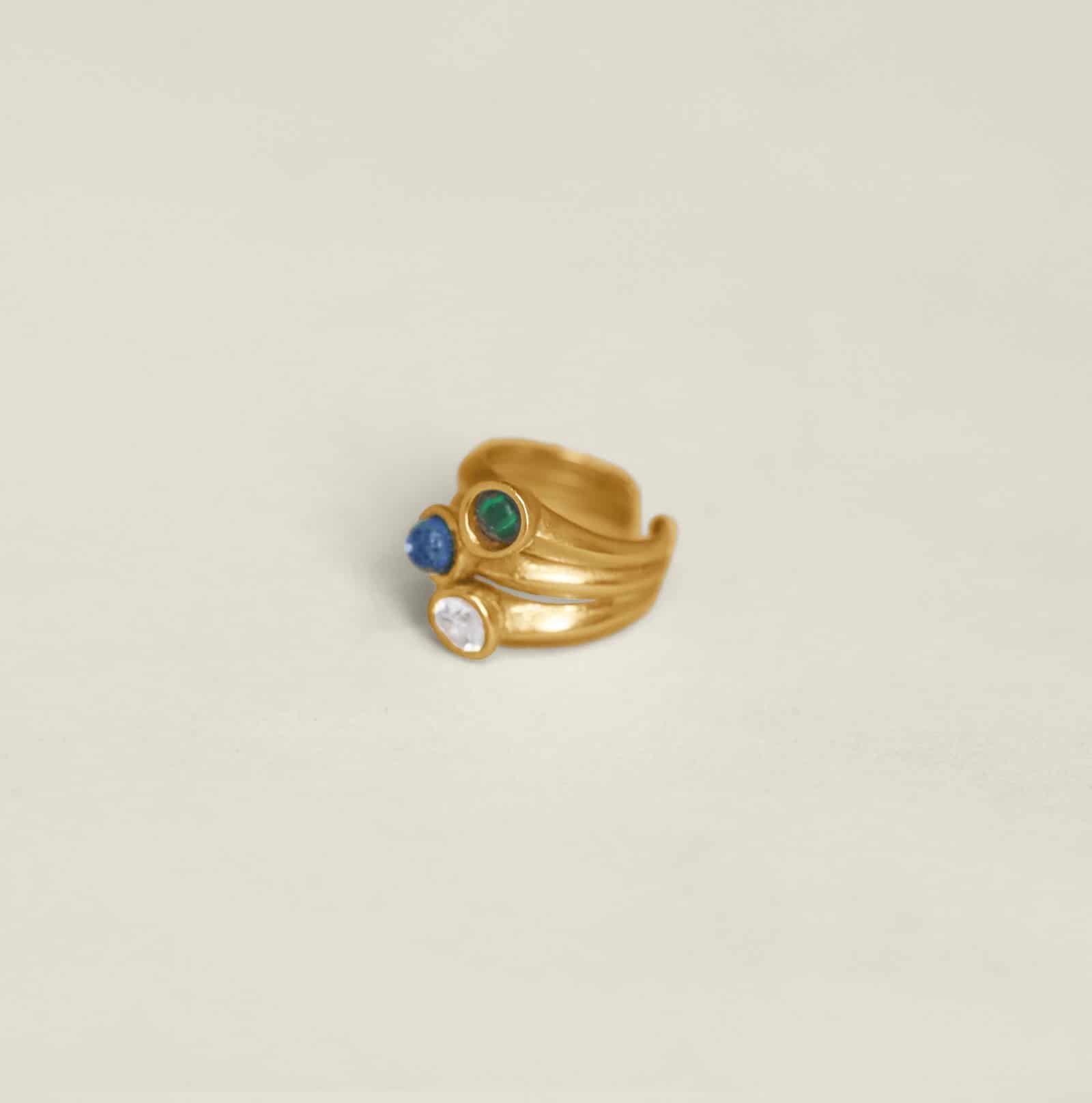 Anya Ear Cuff Ring Gold - miniatura 2