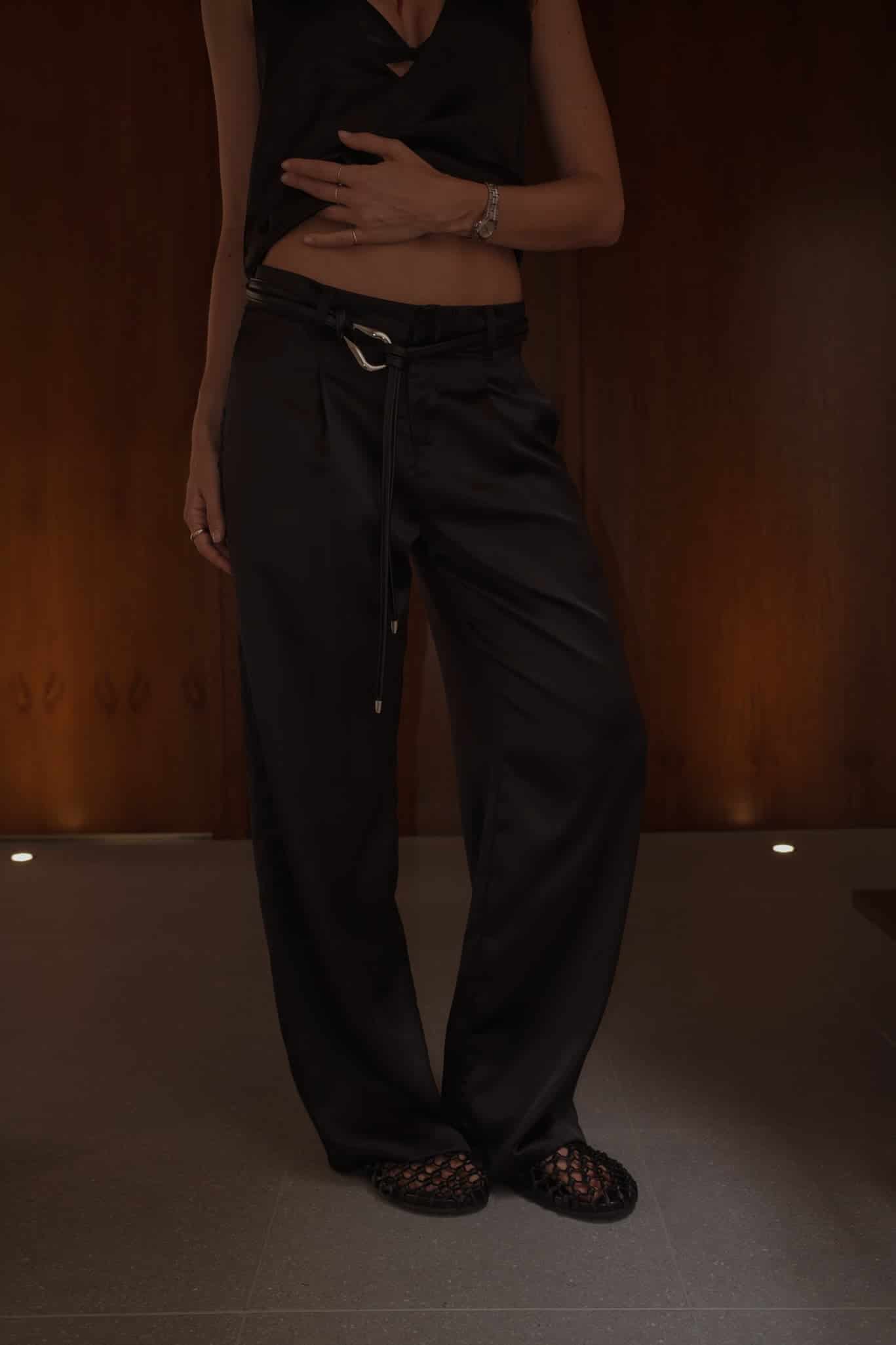 NOT SO MODEST TROUSER - BLACK - miniatura 3