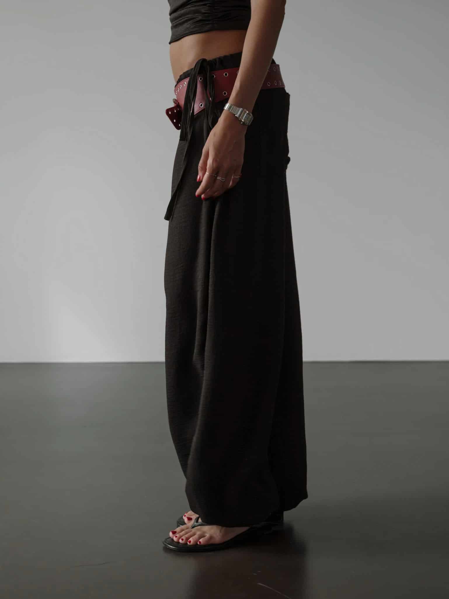 BREEZY SLOUCHY PANTS - BLACK - miniatura 11
