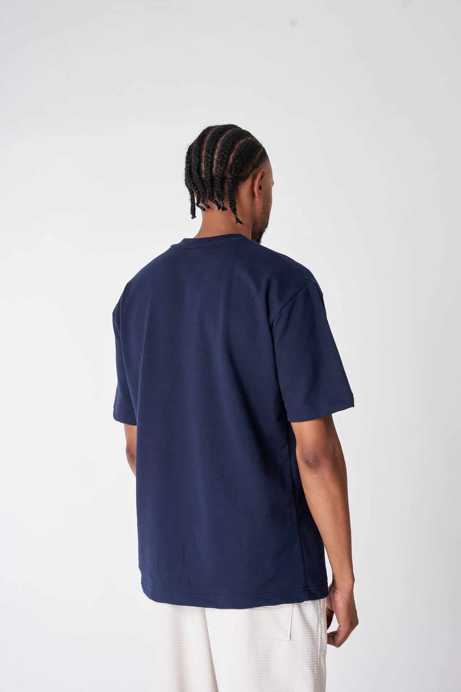 CAMISETA 300 GRAMOS 100% ALGODÓN AZUL NAVY - miniatura 2