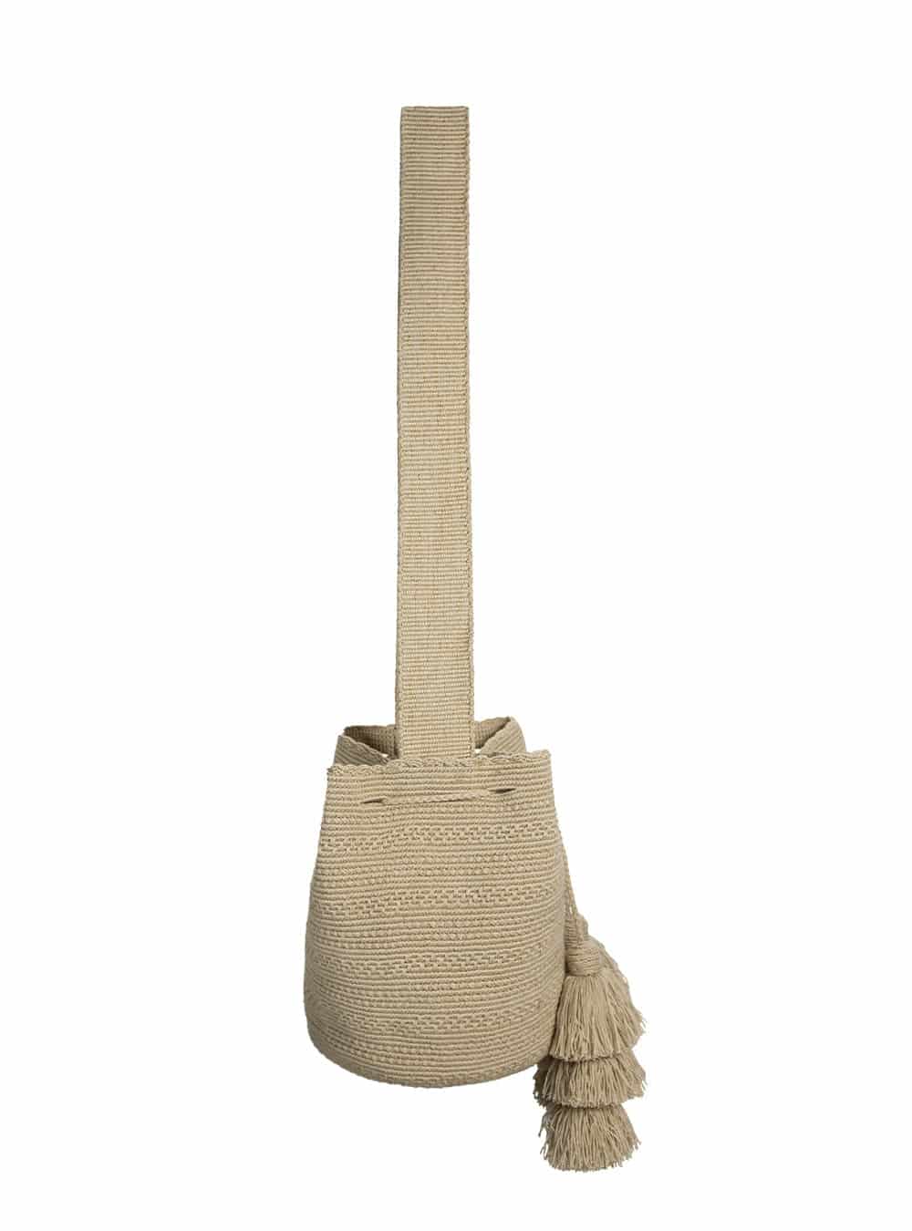 Mochila wayuu Basic Sand - miniatura 8