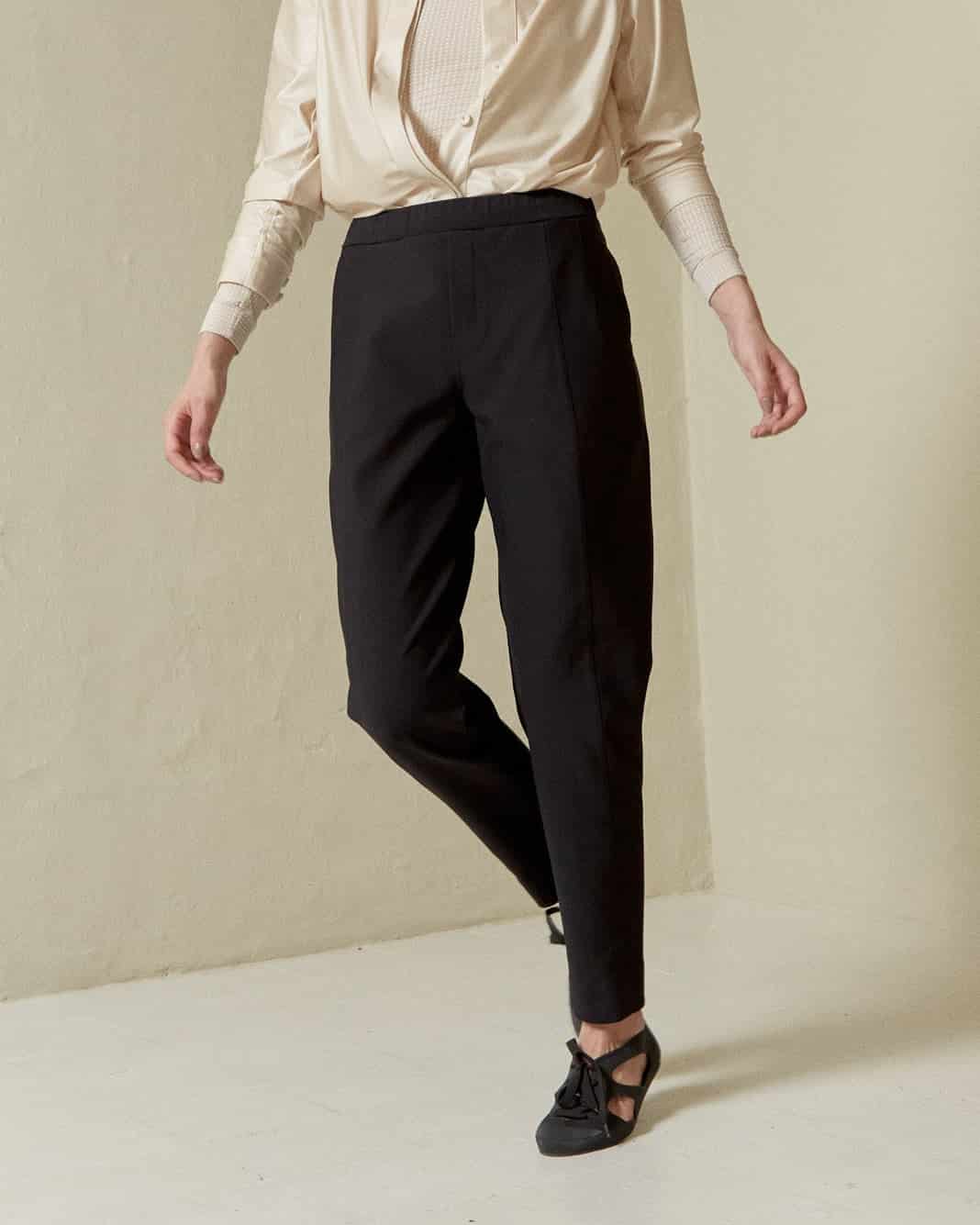 Pantalón Clásico Tech Negro VALIENTE - miniatura 3