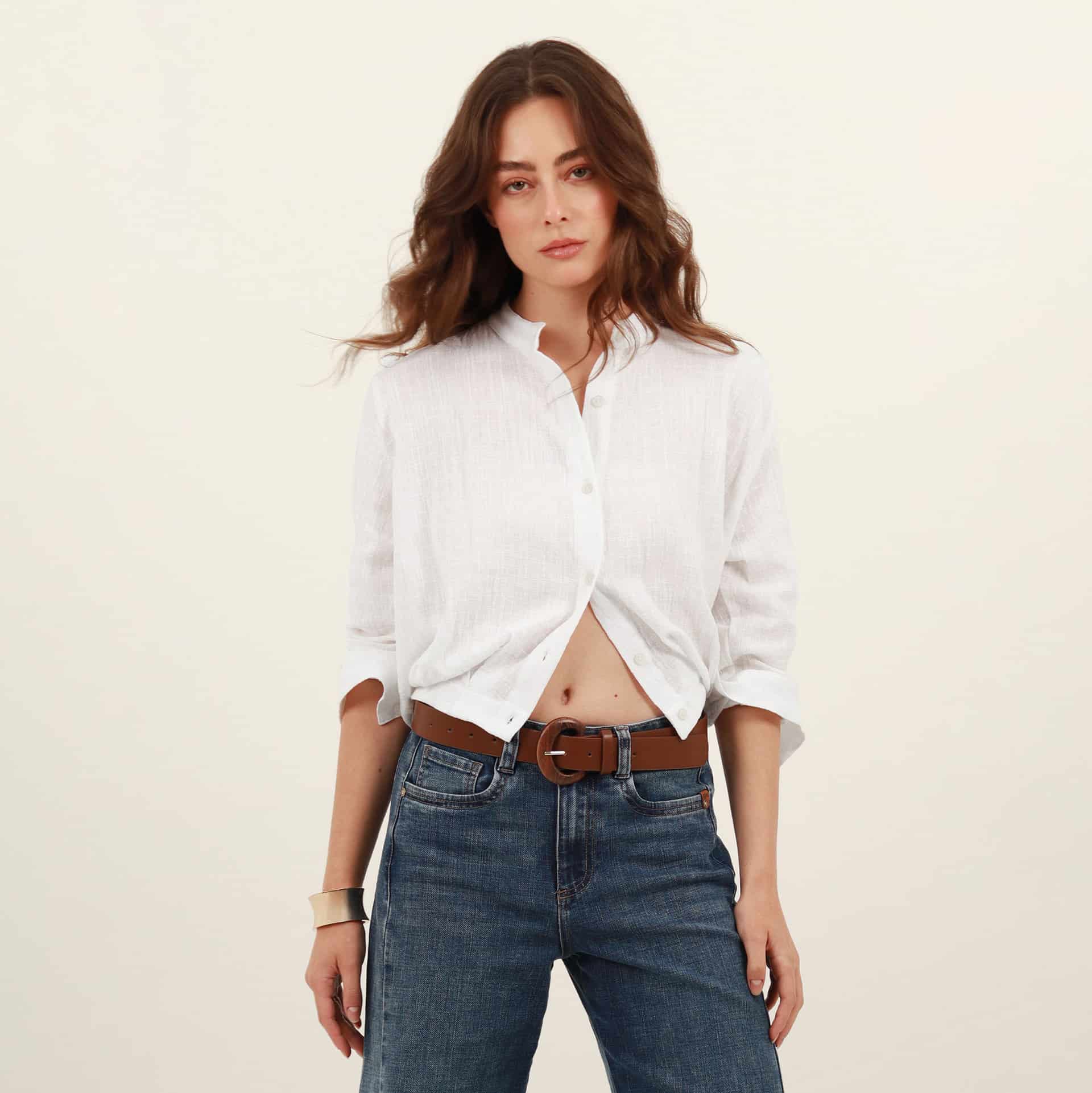 Blusa Cuello Neru Manga Larga - miniatura 1