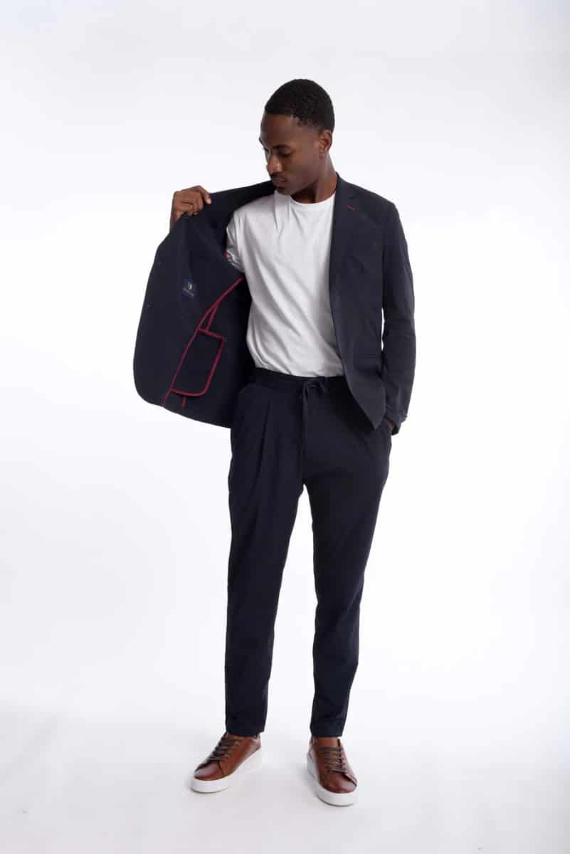 Traje Travel Tech Azul navy - miniatura 3