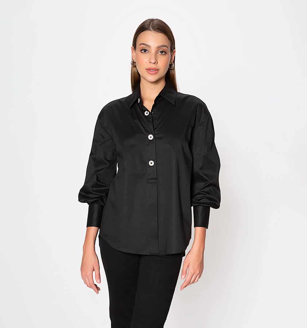 Blusa camisera   manga larga - miniatura 6