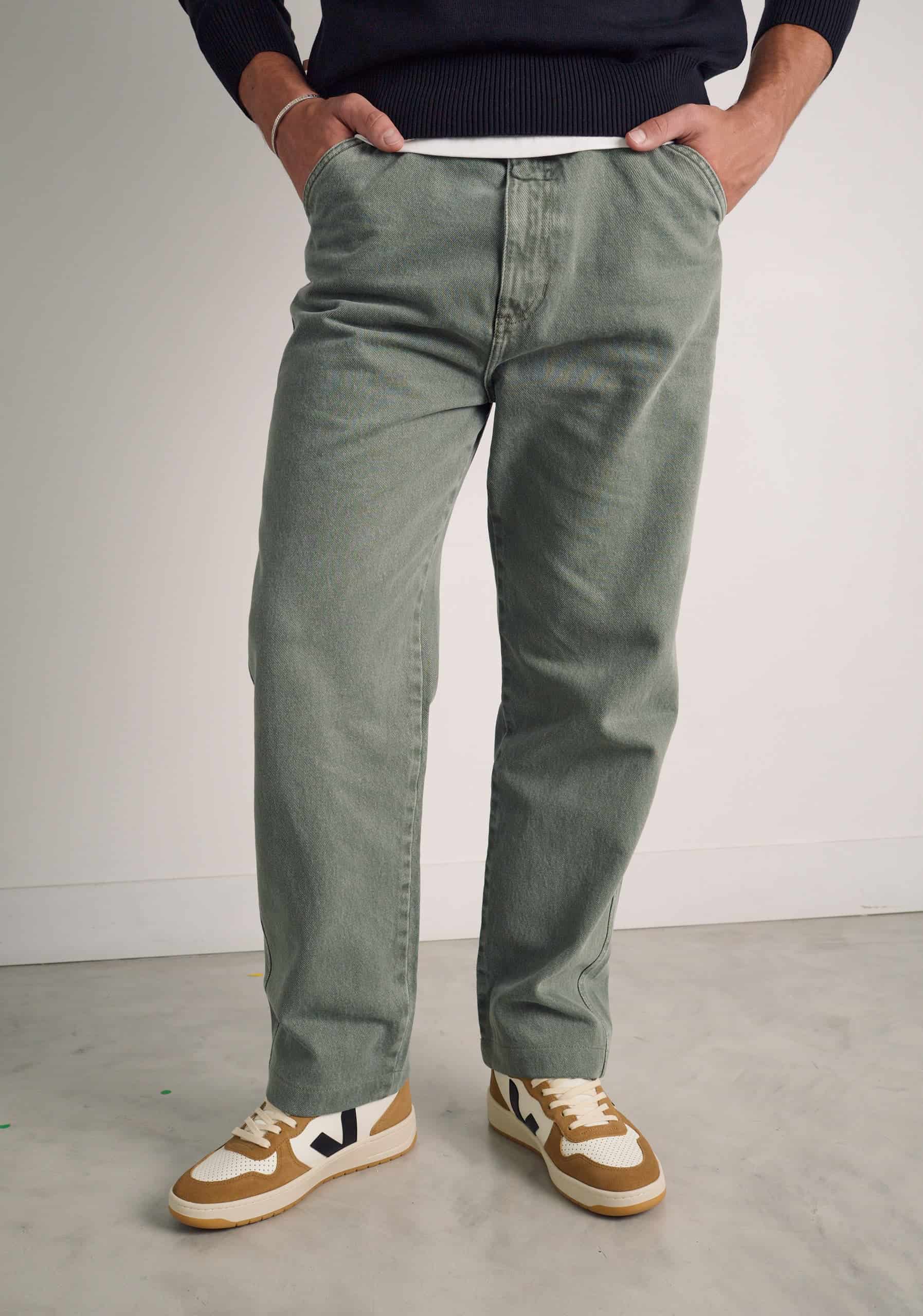 Pantalon H Dylan 5 Bols Verde - miniatura 4