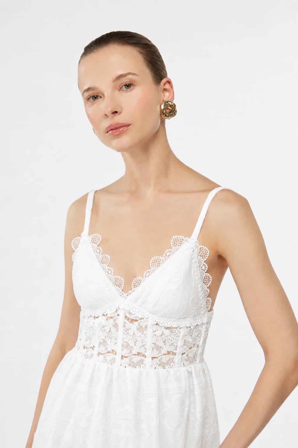 AMARELLE MINI DRESS WHITE - miniatura 2