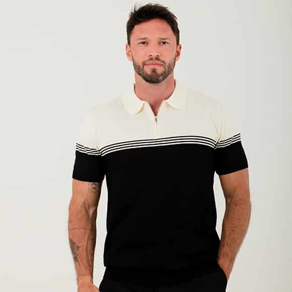 SUETER POLO MODA TEJIDO HOMBRE - miniatura 3