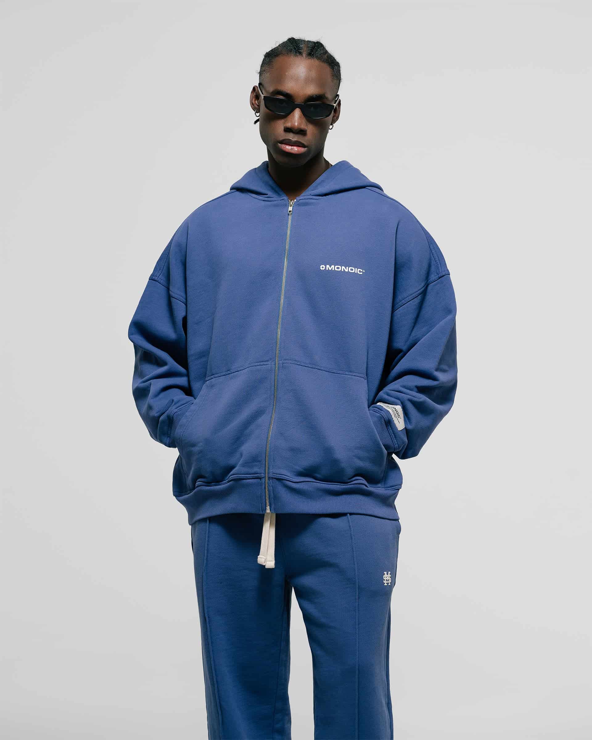 Zip Hoodie Oversized Básico V3 - Lavanda - miniatura 2