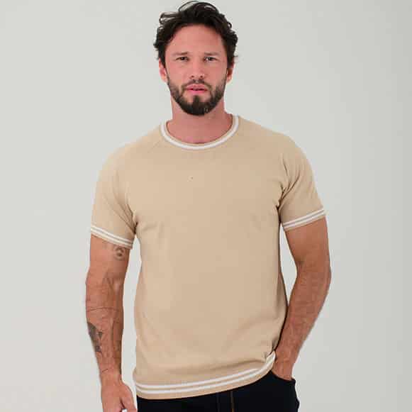T-SHIRT MODA TEJIDO HOMBRE - miniatura 1