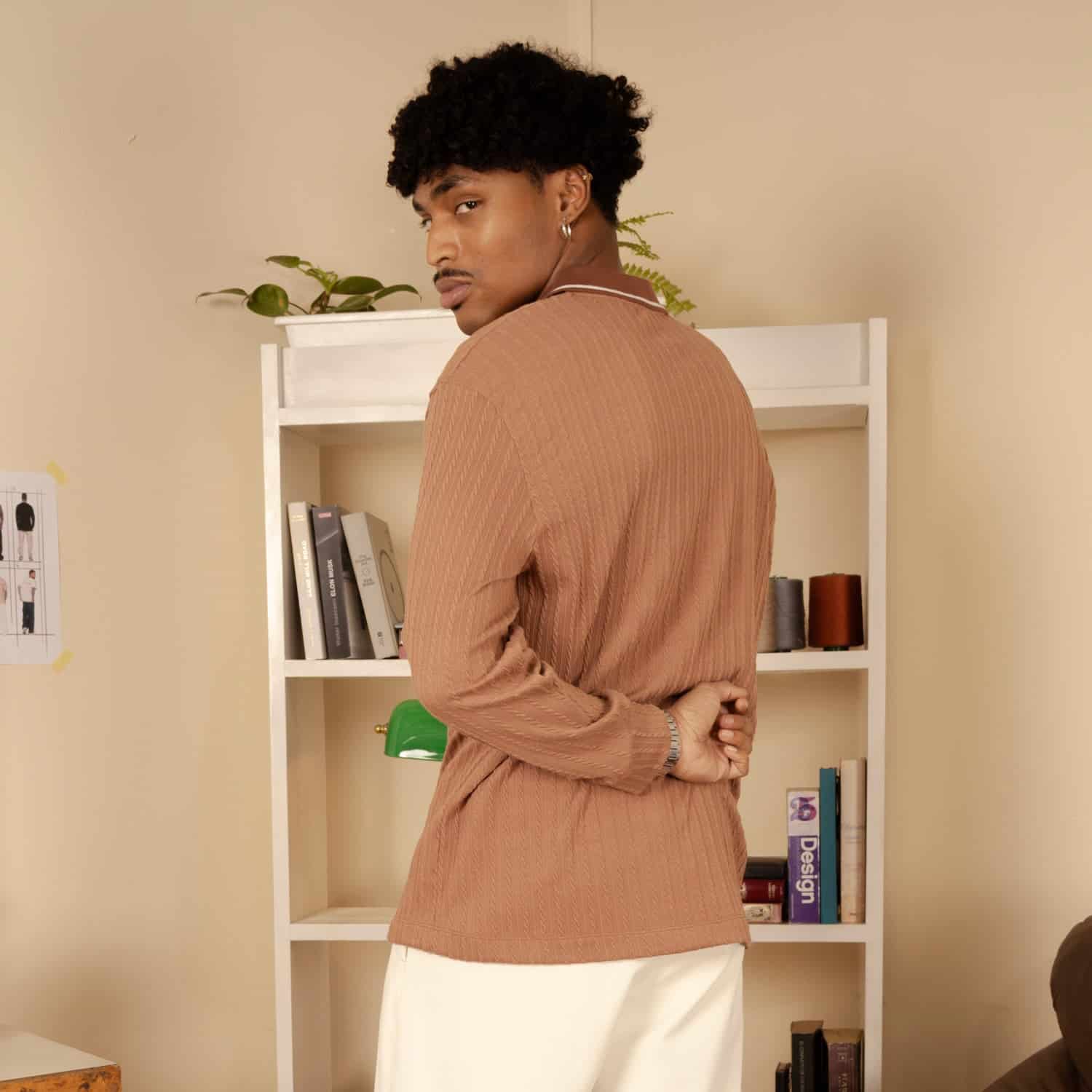 Polo Knit Sweater Mocca - miniatura 4