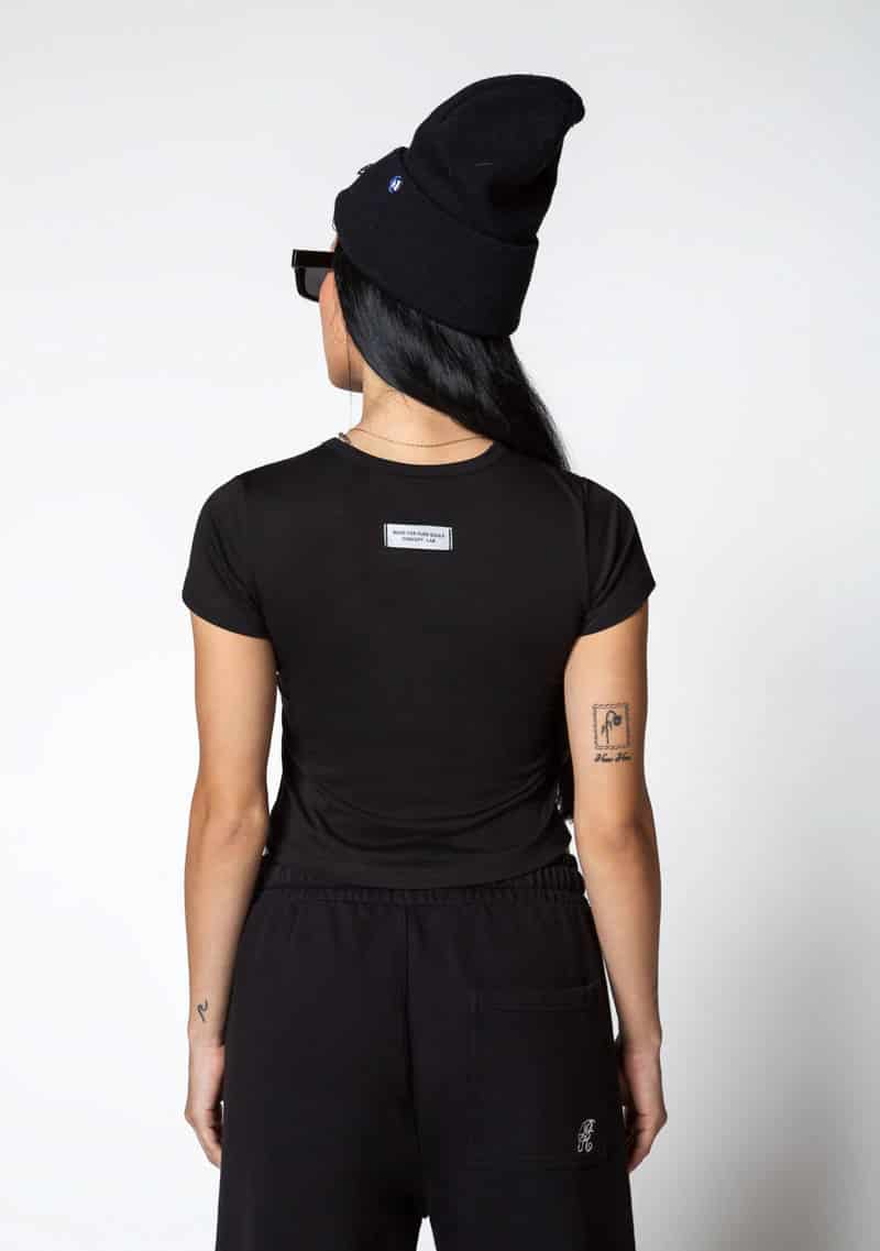 Dopamine black crop top - miniatura 3
